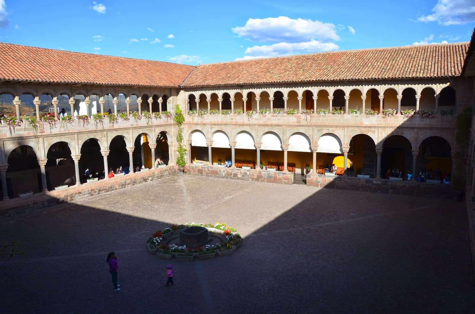Courtyard of Convento de Santo Domingo in Cusco, Peru