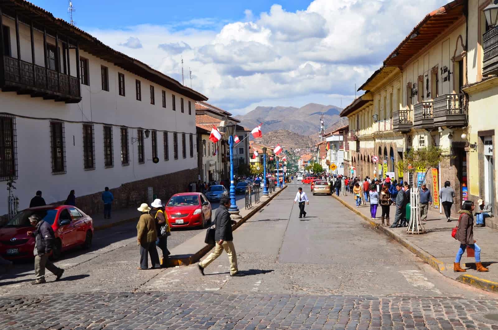 Avenida El Sol in Cusco, Peru