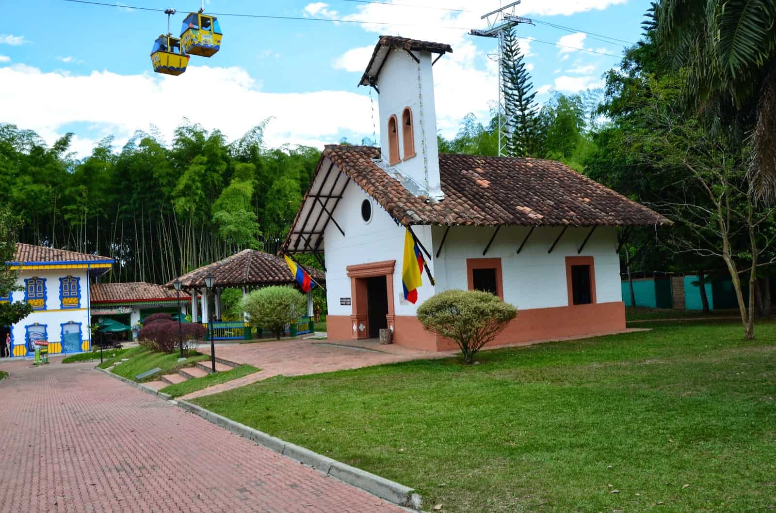 Church at Parque Nacional del Café in Quindío, Colombia