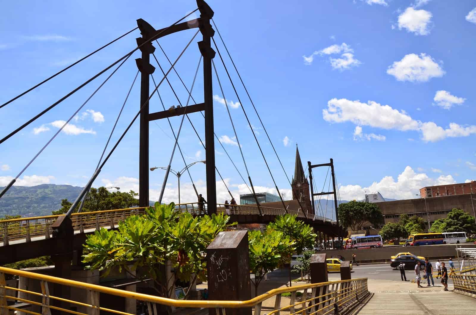 Footbridge in Medellín, Antioquia, Colombia