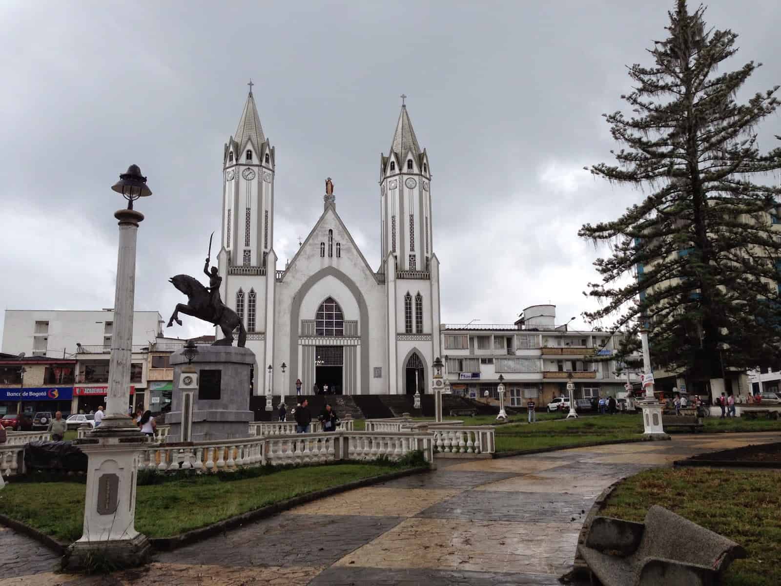 Plaza in Santa Rosa de Cabal, Risaralda, Colombia