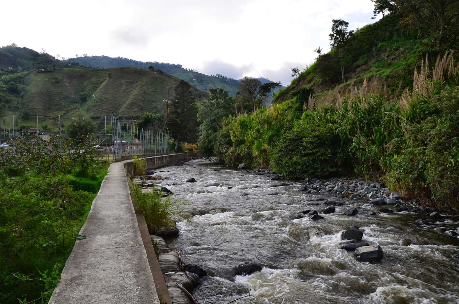 Río Risaralda in Mistrató, Risaralda, Colombia