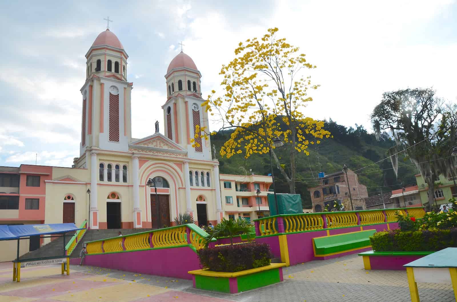 Plaza and church