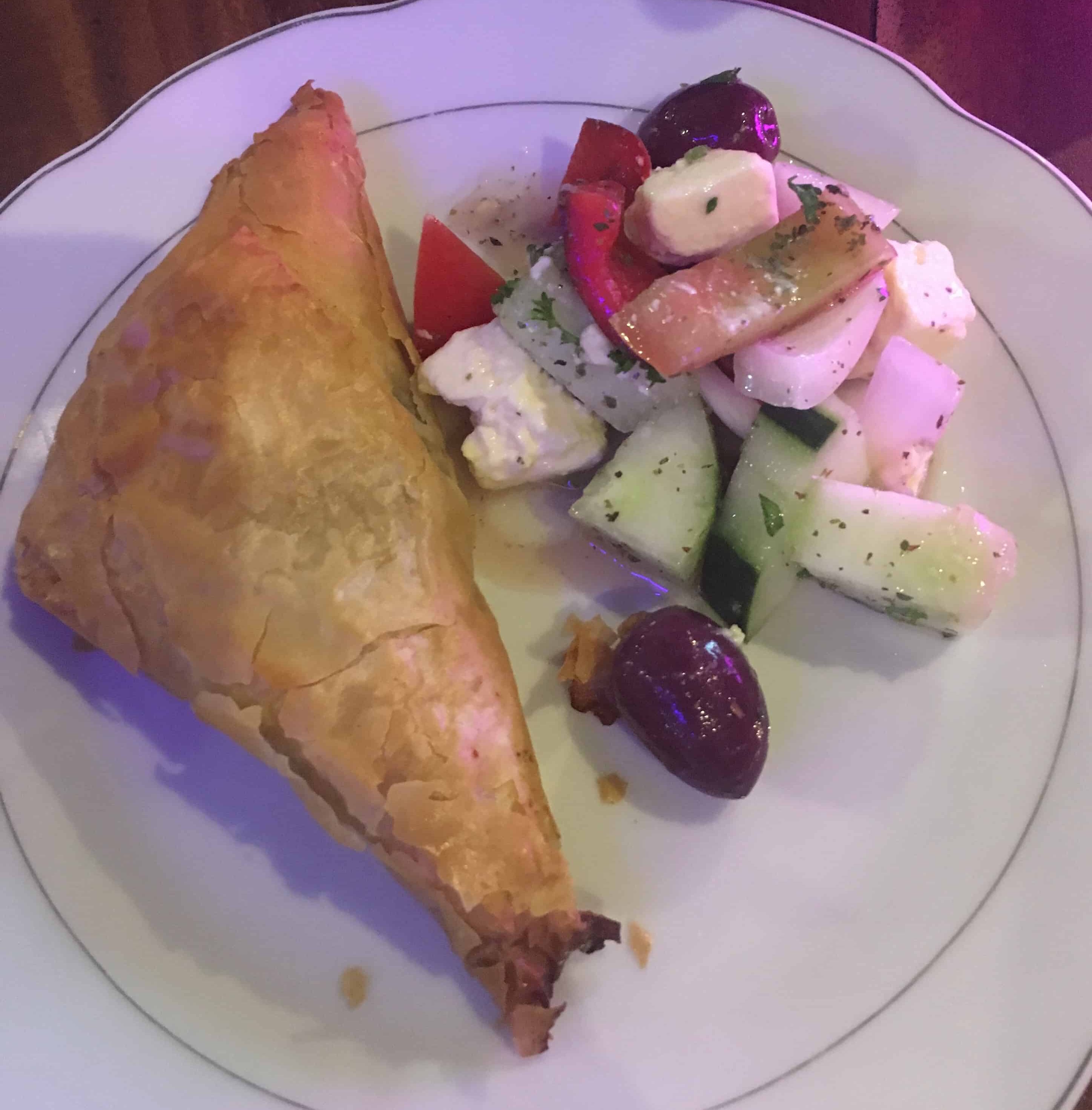 Spanakopita at The Greek Connection in Medellín, Antioquia, Colombia