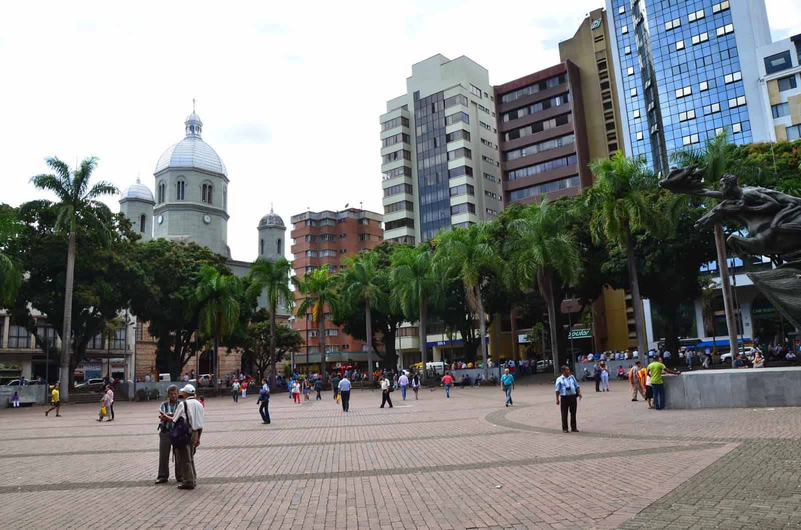 Plaza de Bolívar in Pereira, Risaralda, Colombia