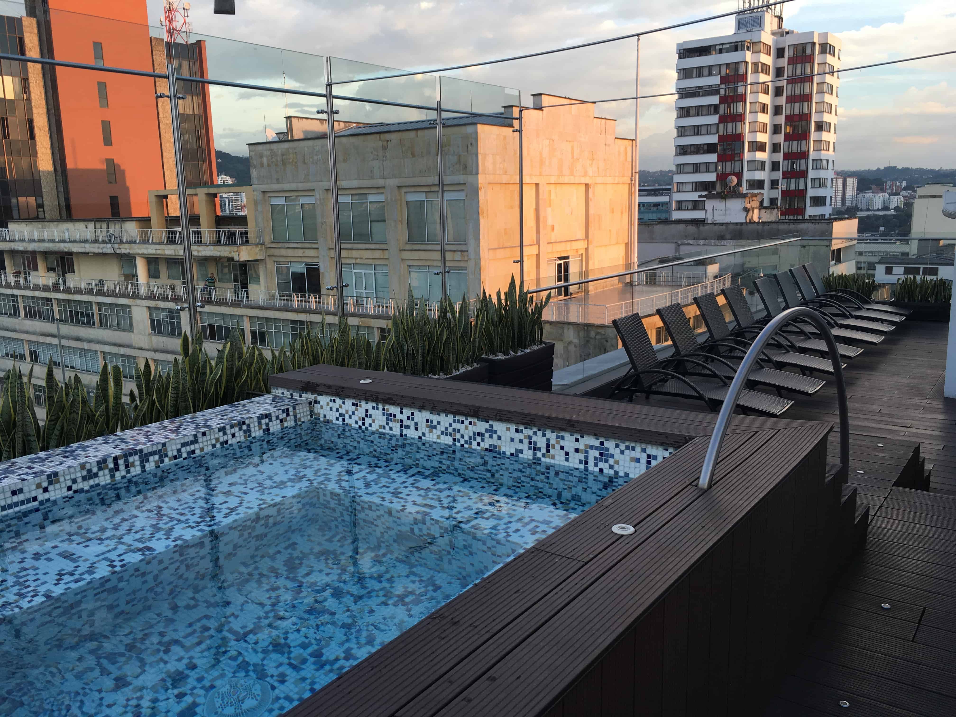 Rooftop pool at Hotel Soratama in Pereira, Risaralda, Colombia