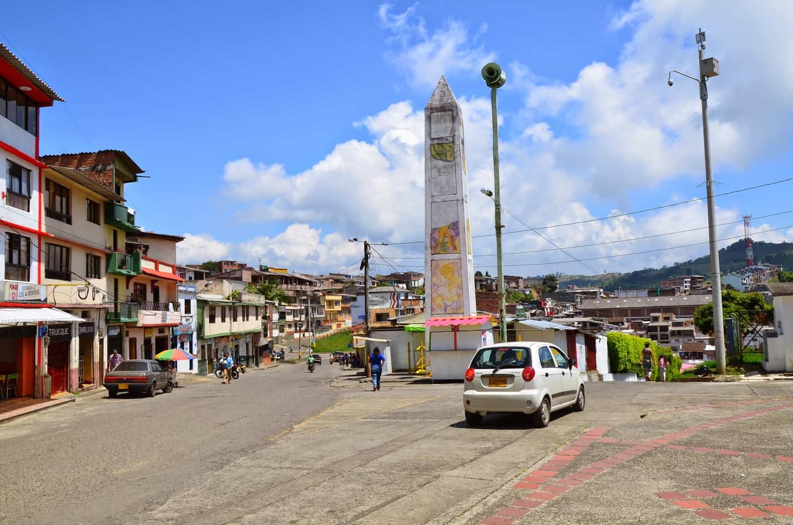 Obelisk in Anserma, Caldas, Colombia