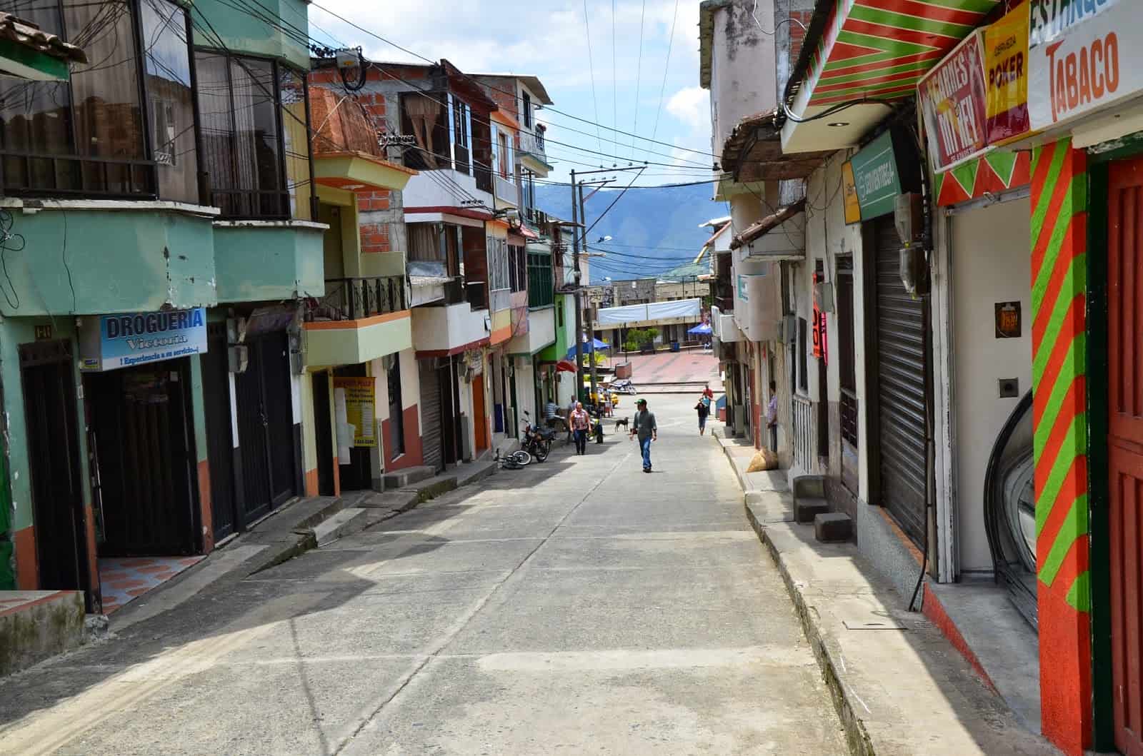 A street in Guática, Risaralda, Colombia