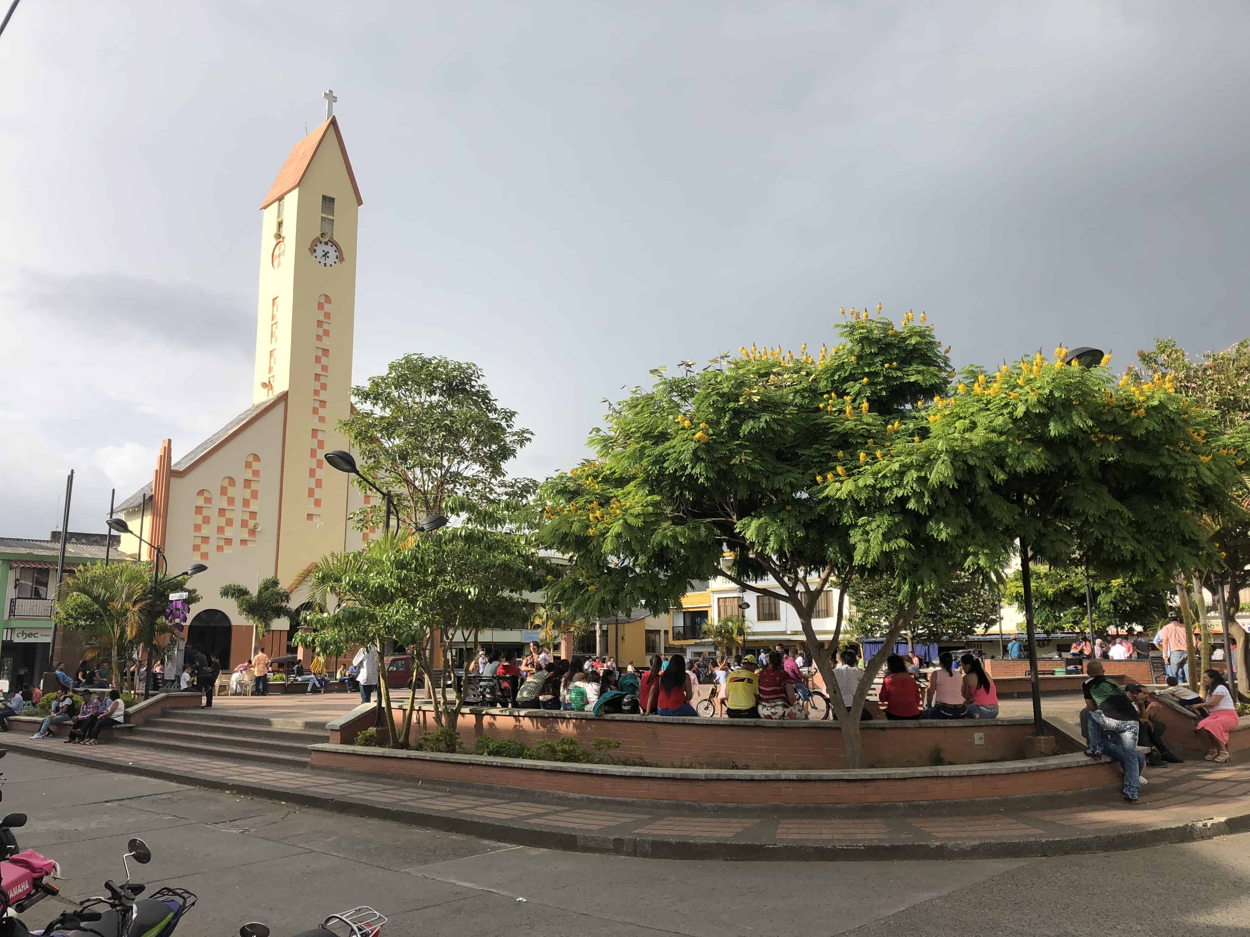 Plaza in Guática, Risaralda, Colombia