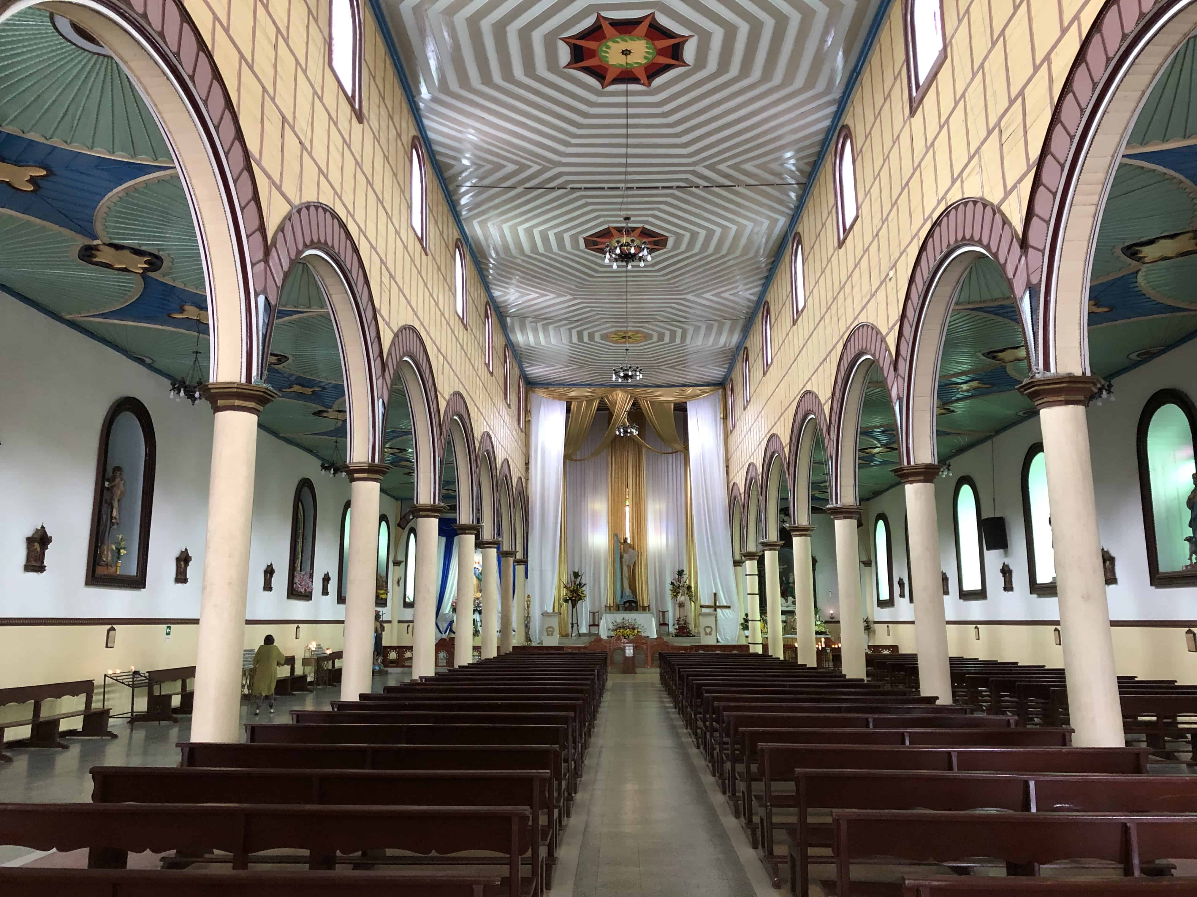 Nave of Immaculate Mary Church in Filandia, Quindío, Colombia