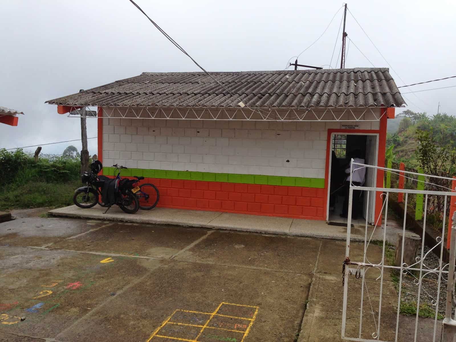 The school in La Tribuna, Belén de Umbría, Risaralda, Colombia
