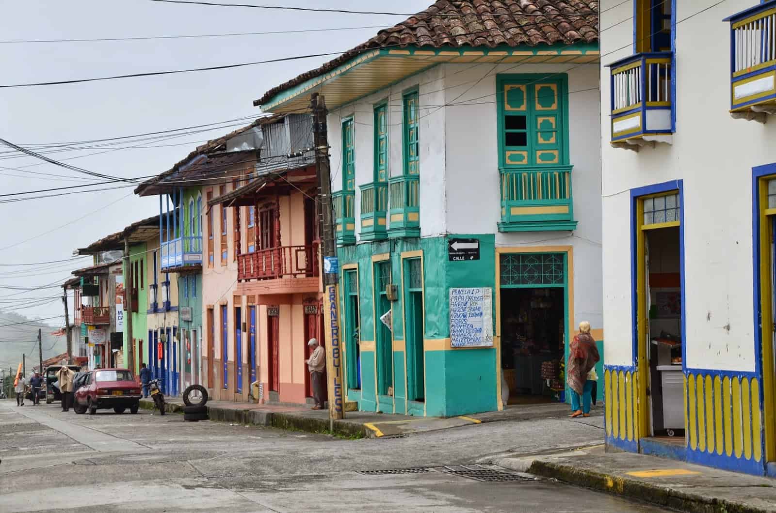 Buildings in Filandia, Quindío, Colombia