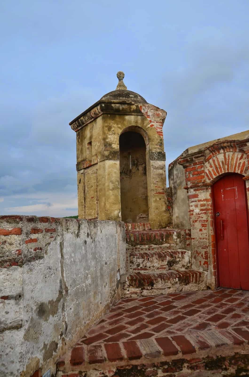 Sentry box at Castillo San Felipe de Barajas in Cartagena, Bolívar, Colombia