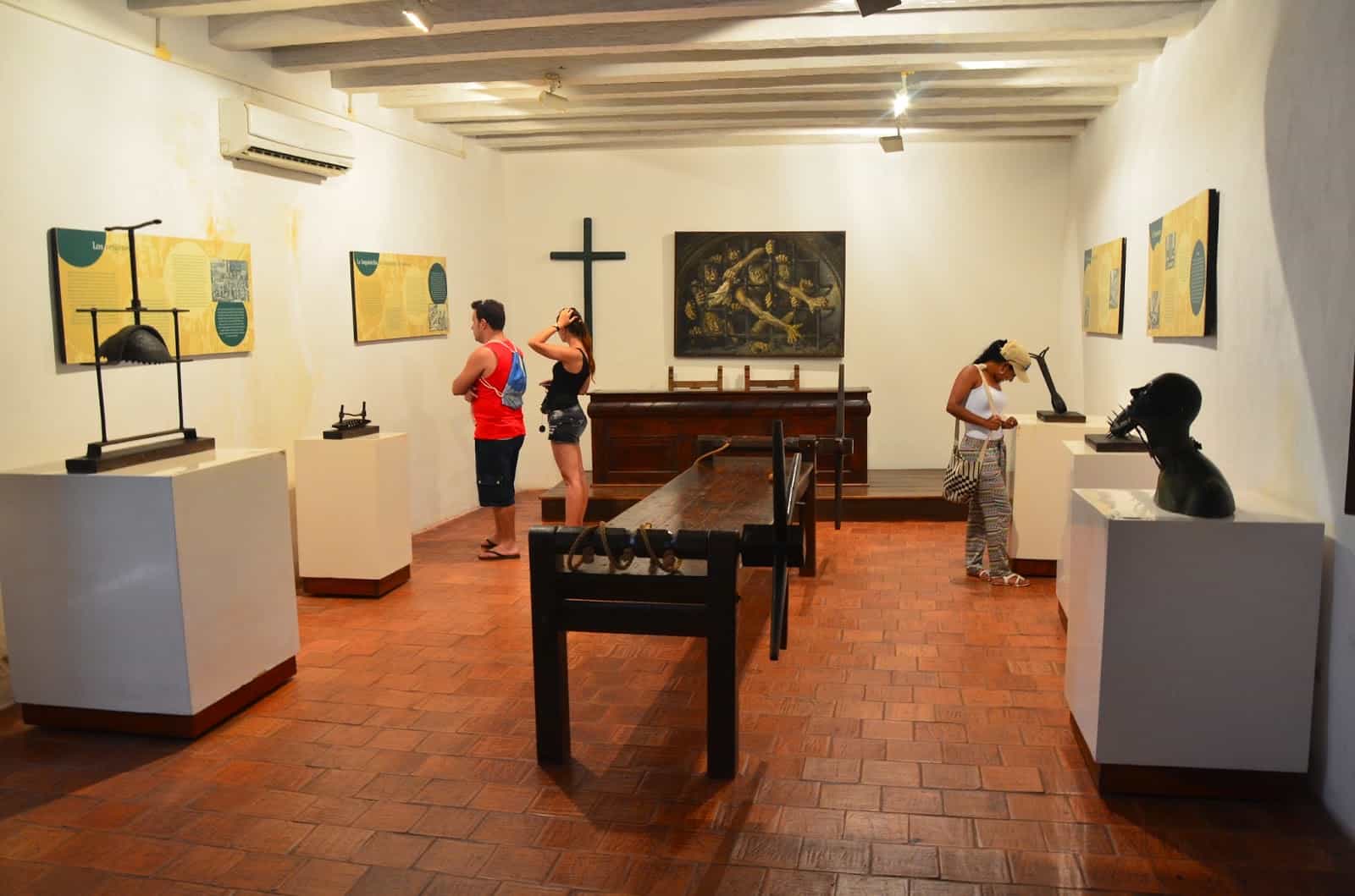 Torture devices at the Palace of the Inquisition (Cartagena Historical Museum)