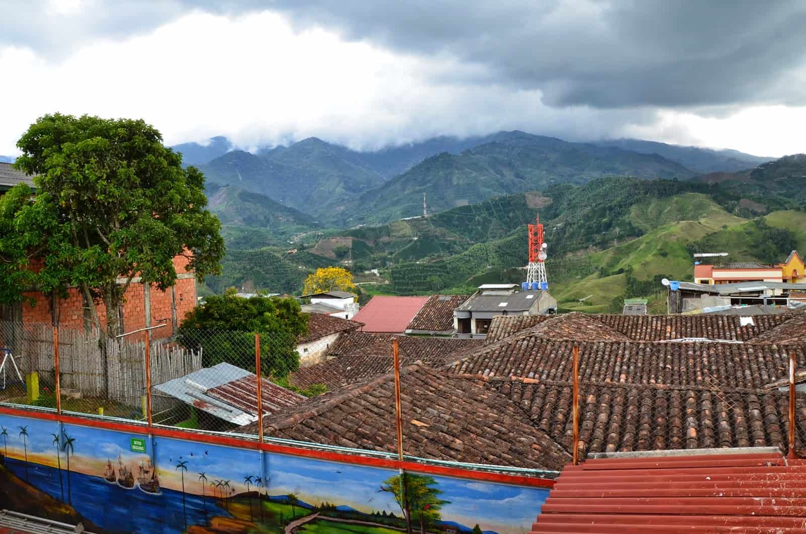 View from Nuestra Señora del Rosario in Belén de Umbría, Risaralda, Colombia