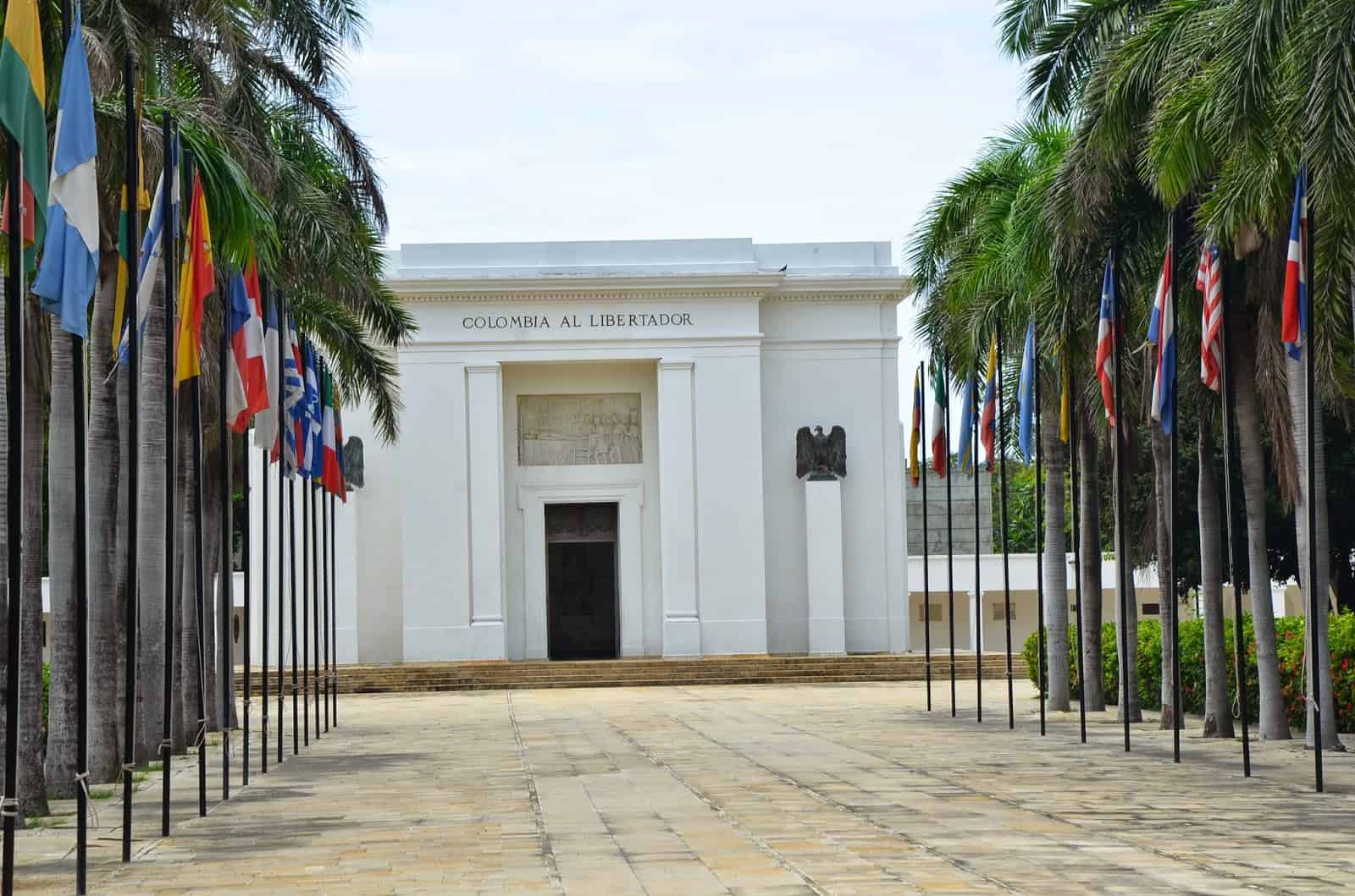 Plaza of the Flags at La Quinta de San Pedro Alejandrino in Santa Marta, Magdalena, Colombia