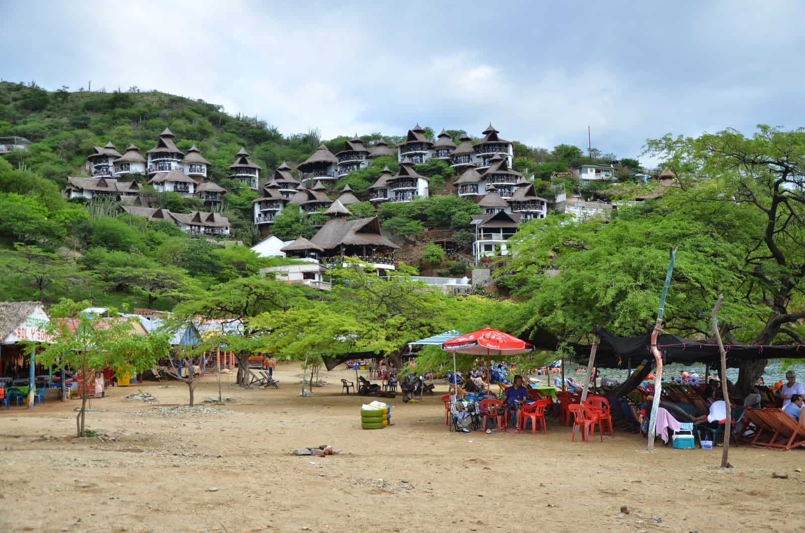 Playa Grande in Taganga, Magdalena, Colombia