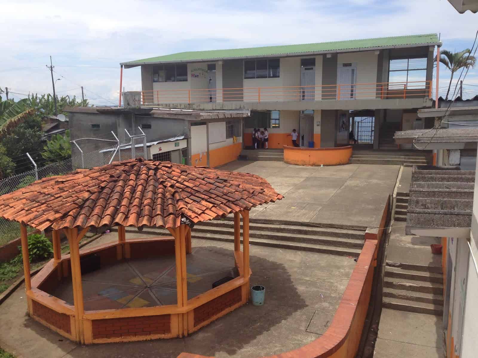 The school in Taparcal, Belén de Umbría, Risaralda, Colombia