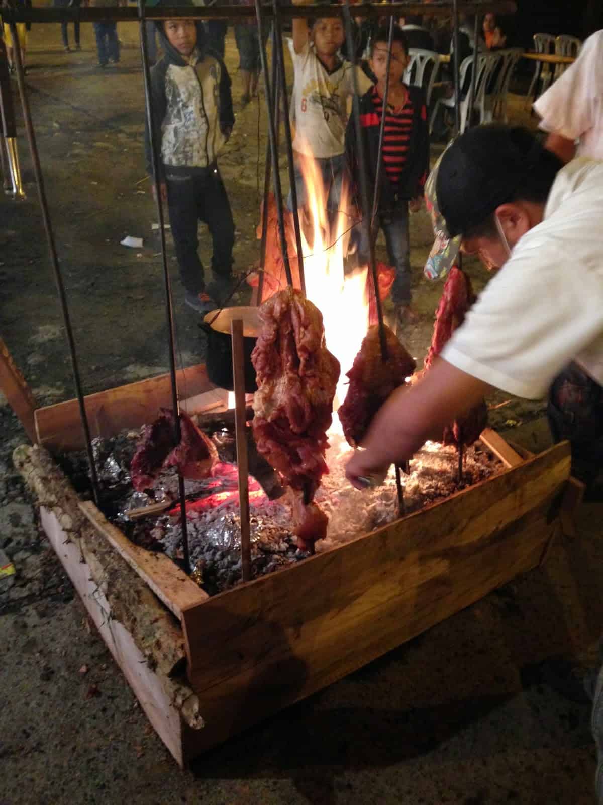 Meat from Los Llanos at the fiesta in Belén de Umbría, Risaralda, Colombia