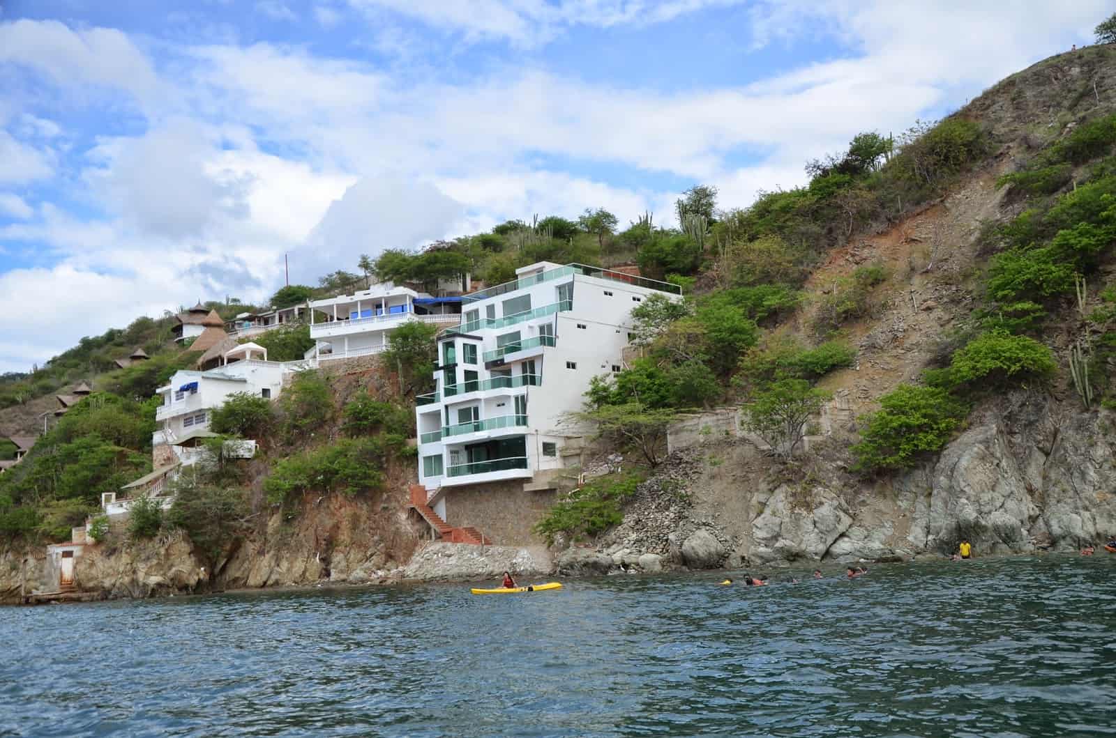 Home on the boat ride to Playa Grande in Taganga, Magdalena, Colombia