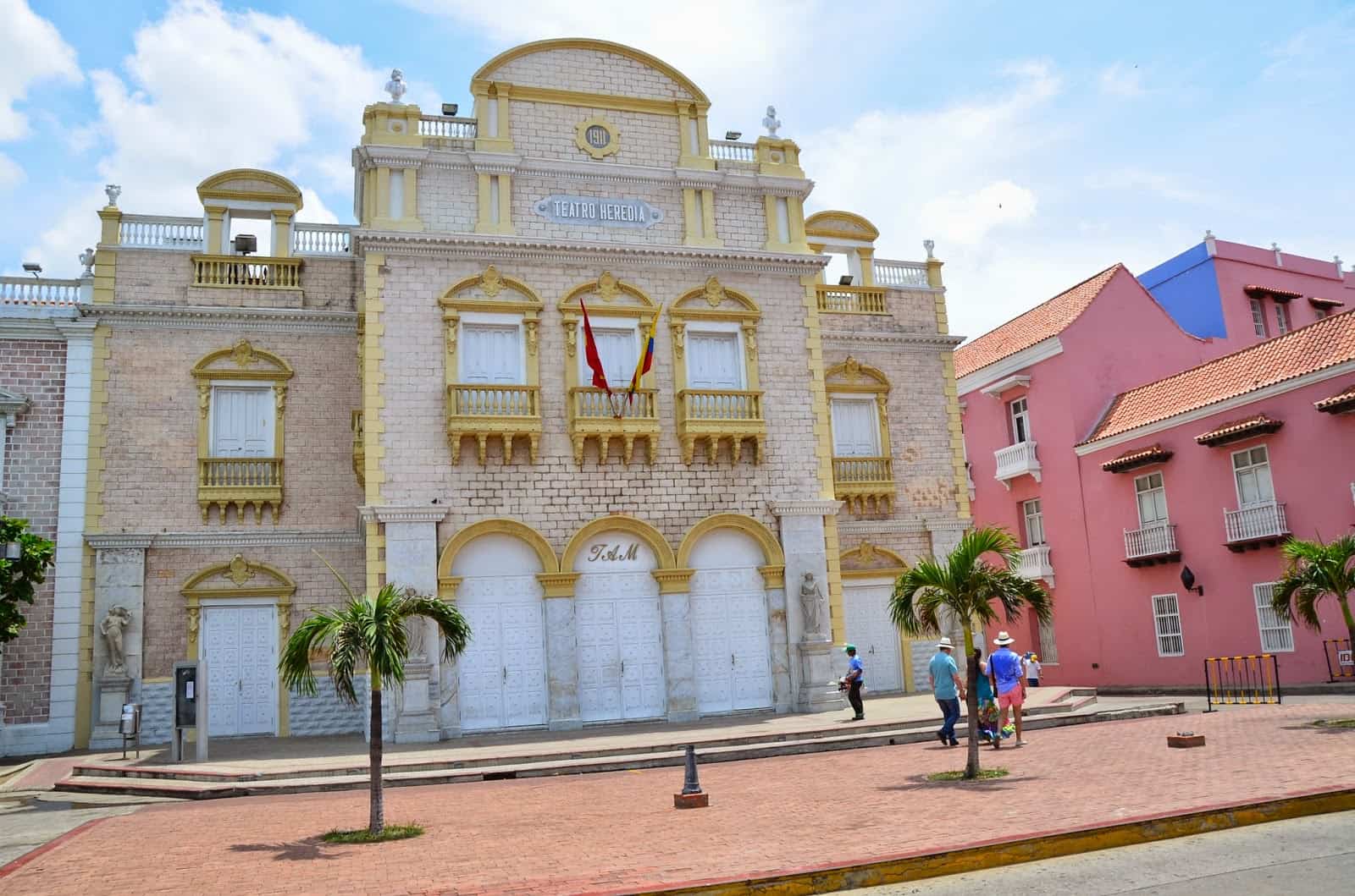 Heredia Theatre in El Centro, Cartagena, Bolívar, Colombia