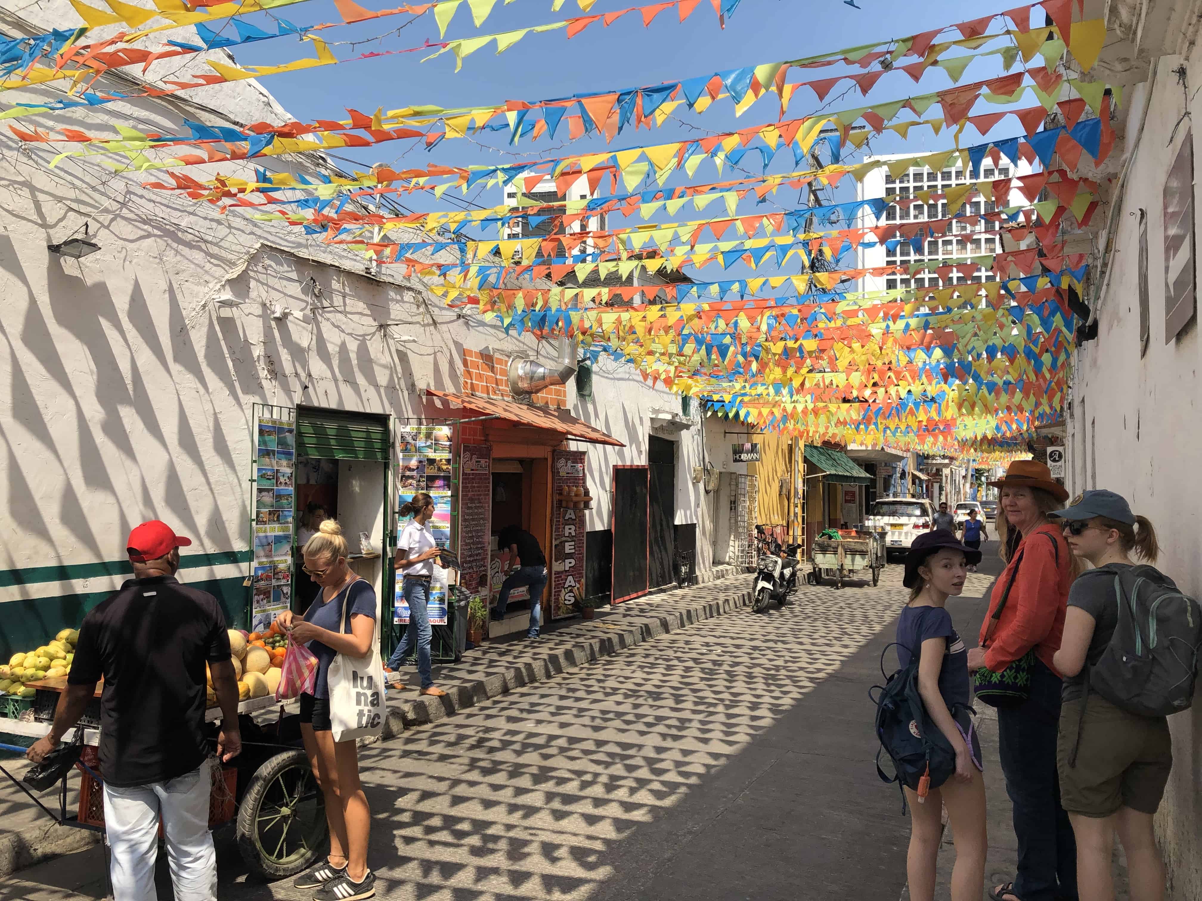 A street in Getsemaní, Cartagena, Colombia