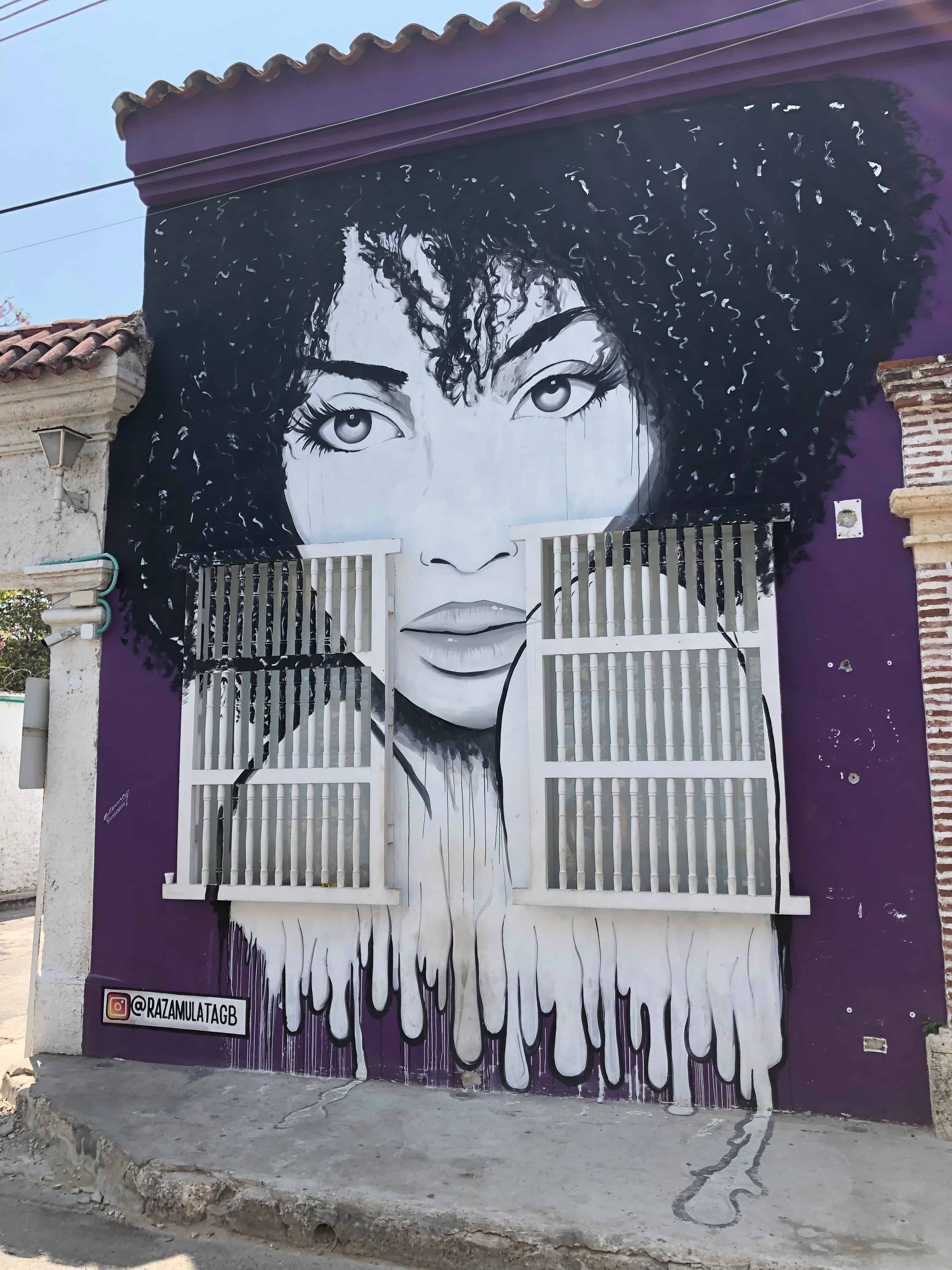 Mural of a woman