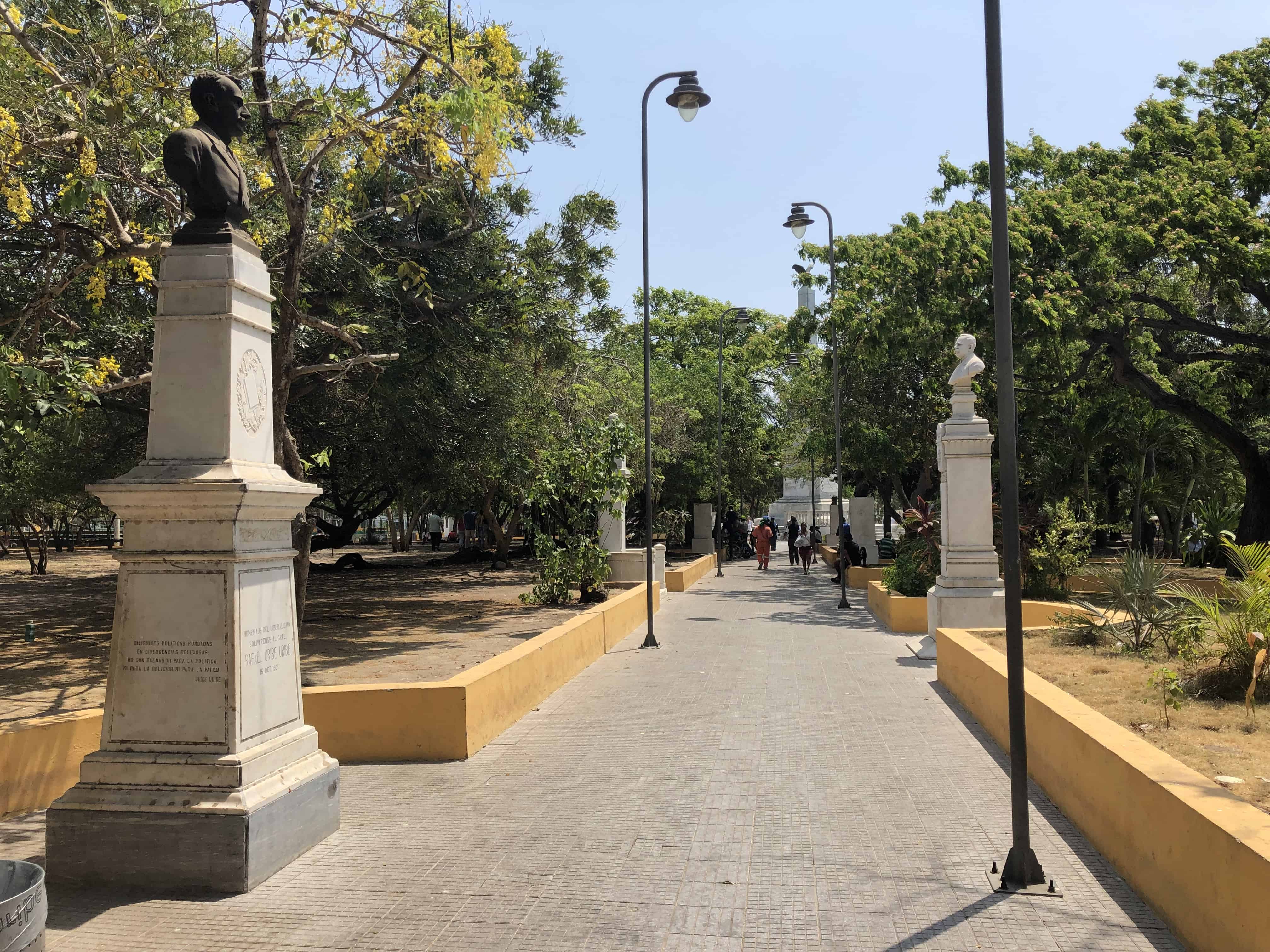 Centennial Park in Cartagena, Colombia
