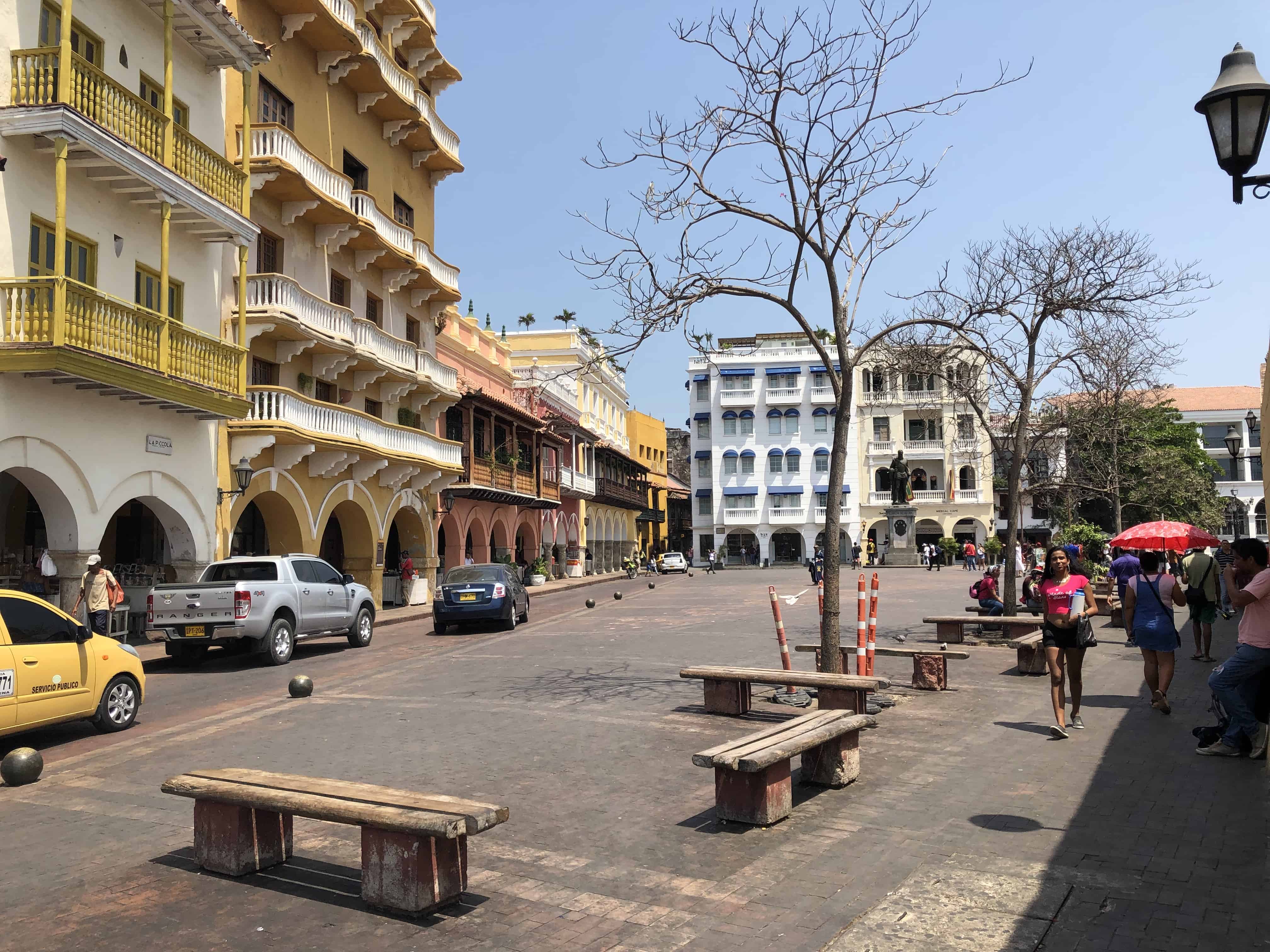 Plaza de los Coches in El Centro, Cartagena, Colombia