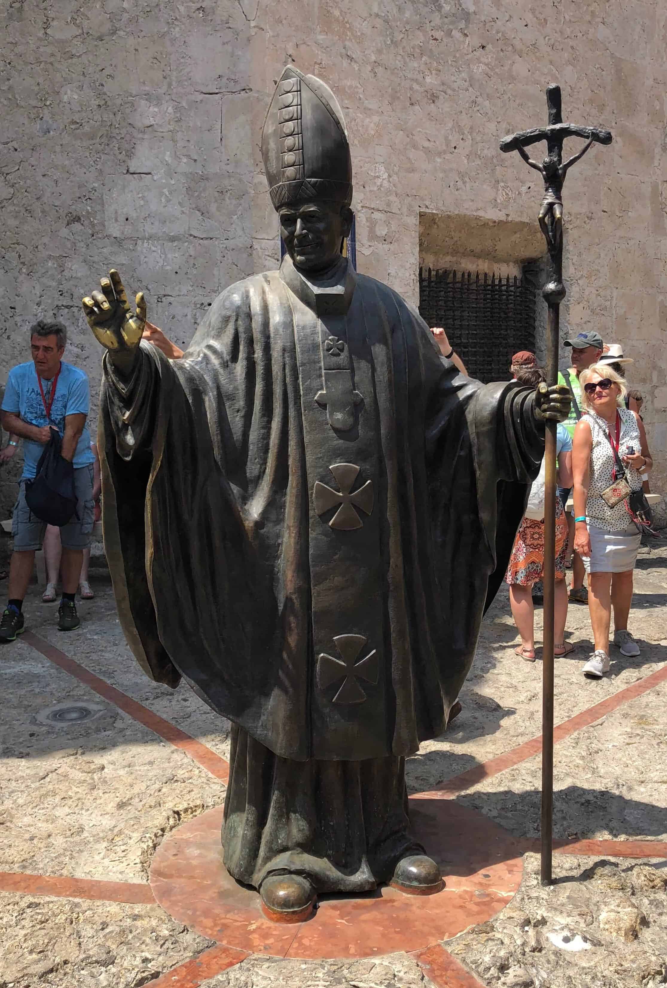 Statue of Pope John Paul II