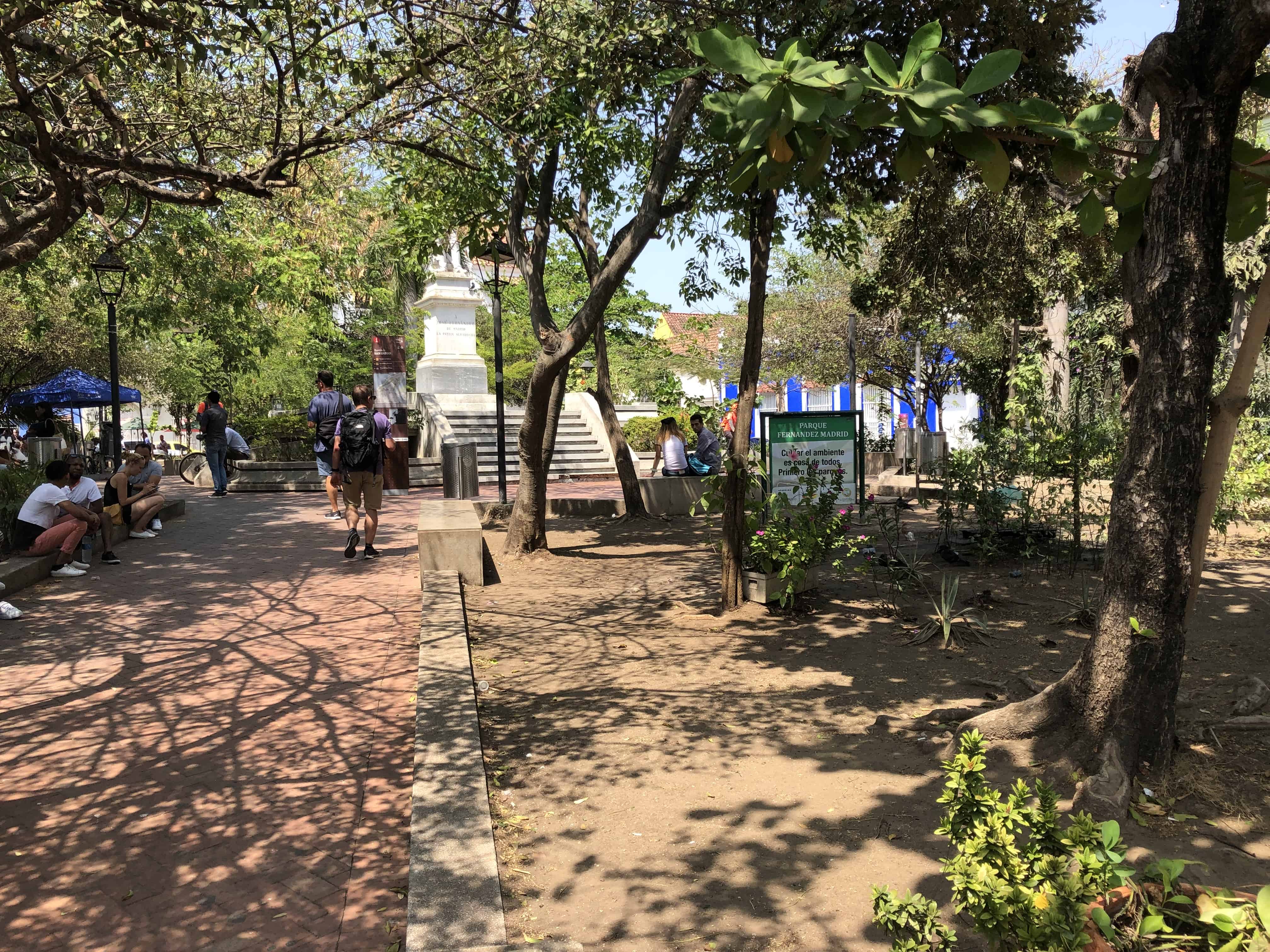 Plaza Fernández de Madrid in San Diego, Cartagena, Colombia