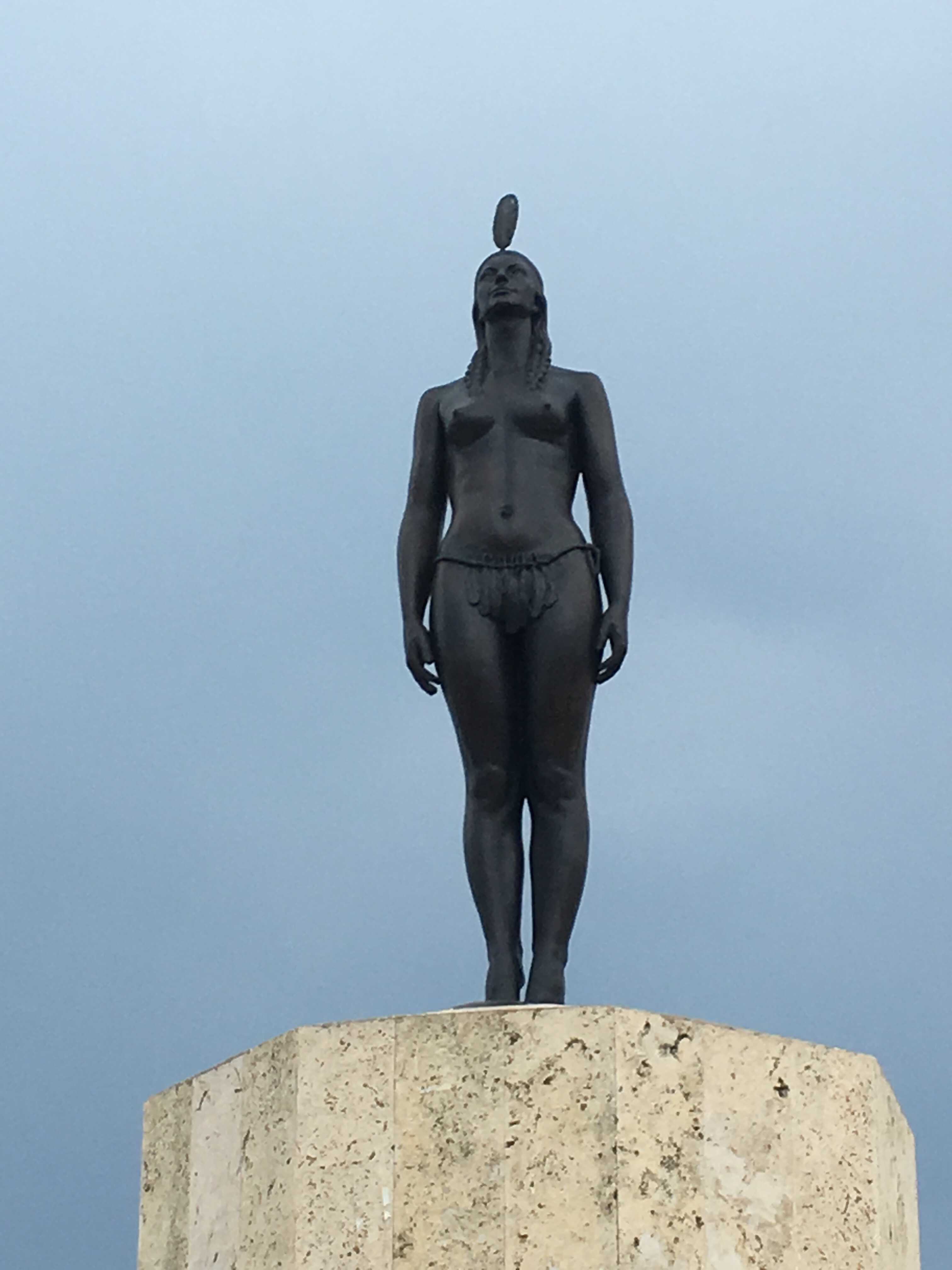 Monument to India Catalina in Cartagena, Colombia
