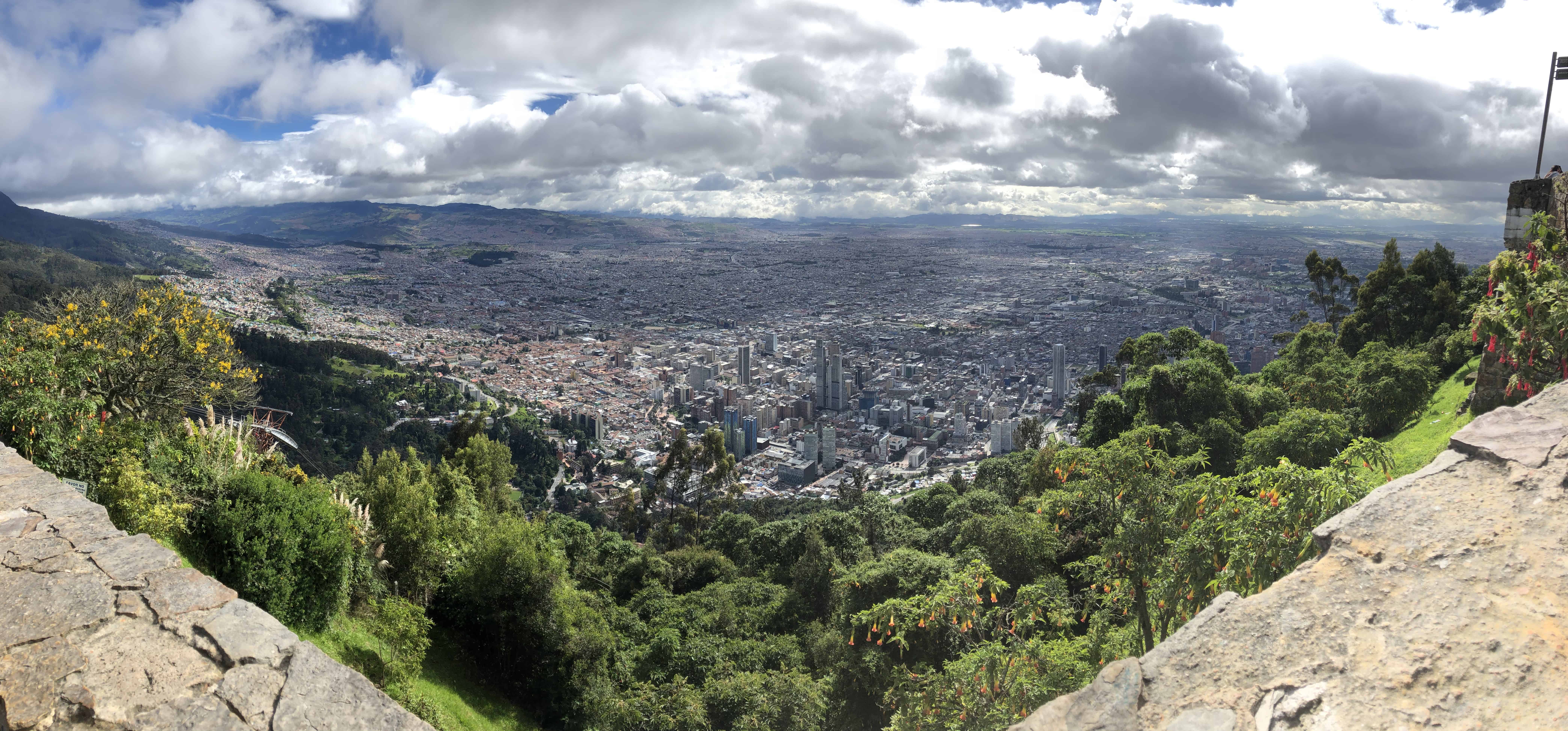 Panoramic view of Bogotá