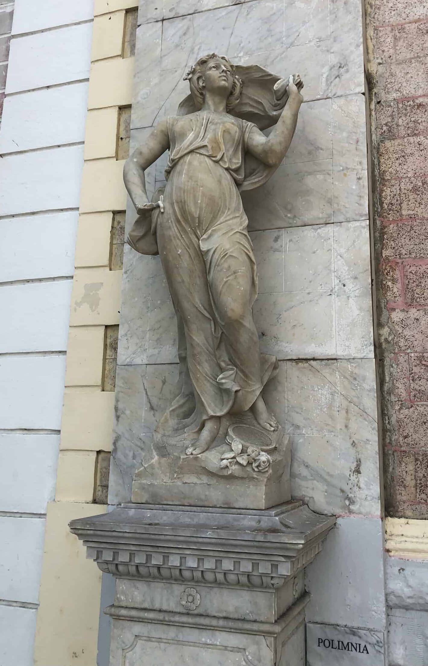 Sculpture outside the Heredia Theatre