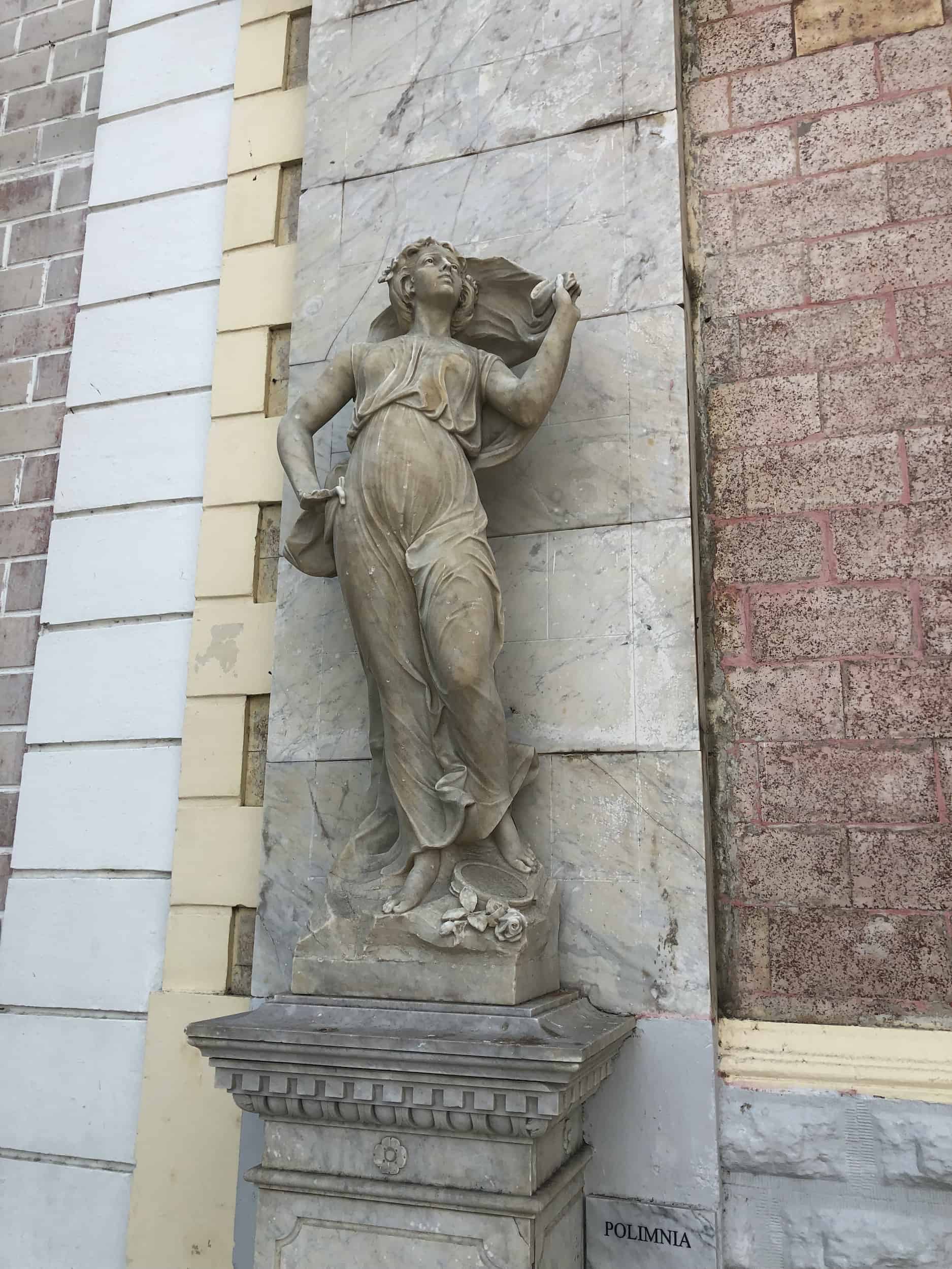 Sculpture outside the Heredia Theatre