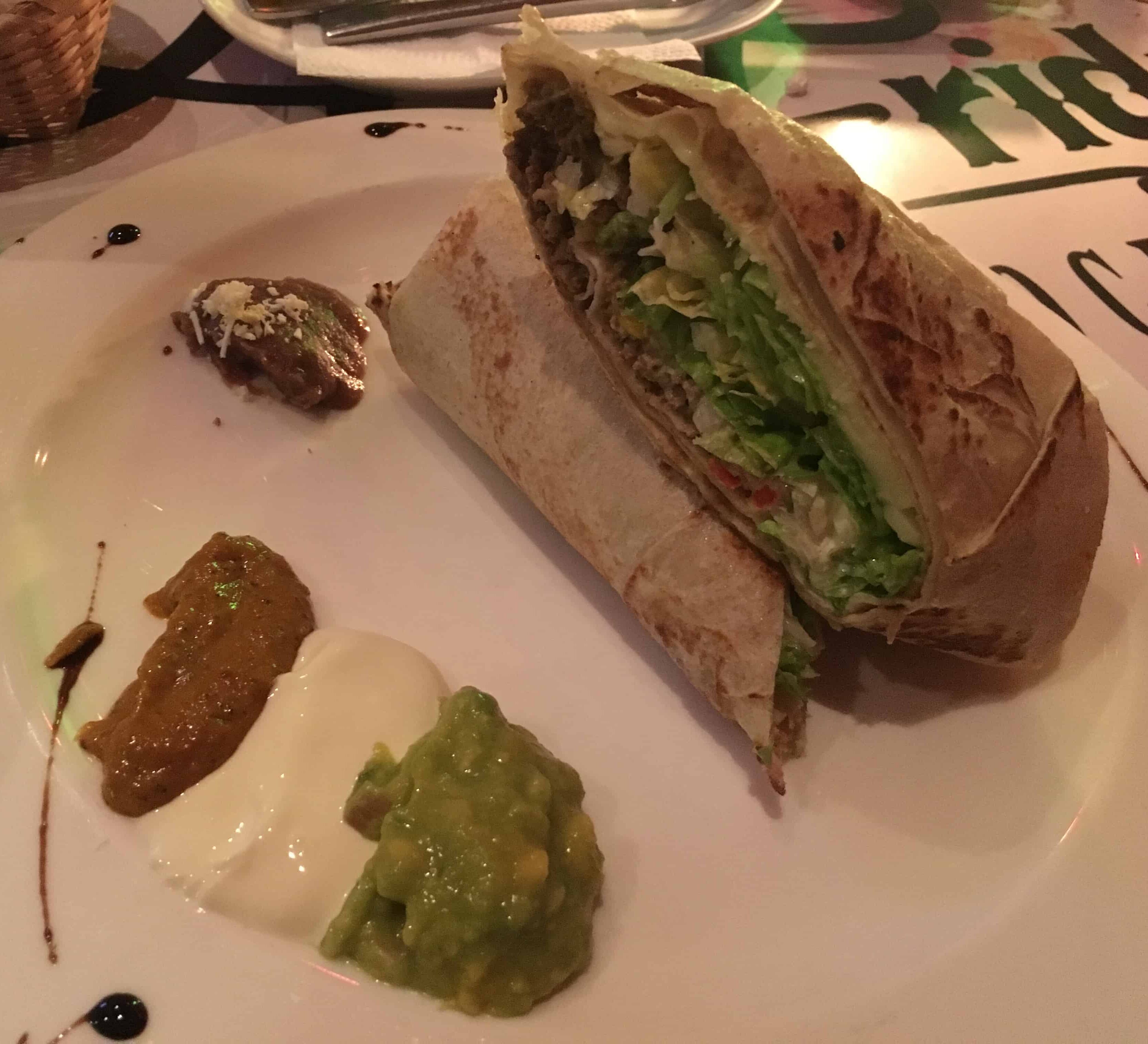 Burrito at Restaurante D.F.