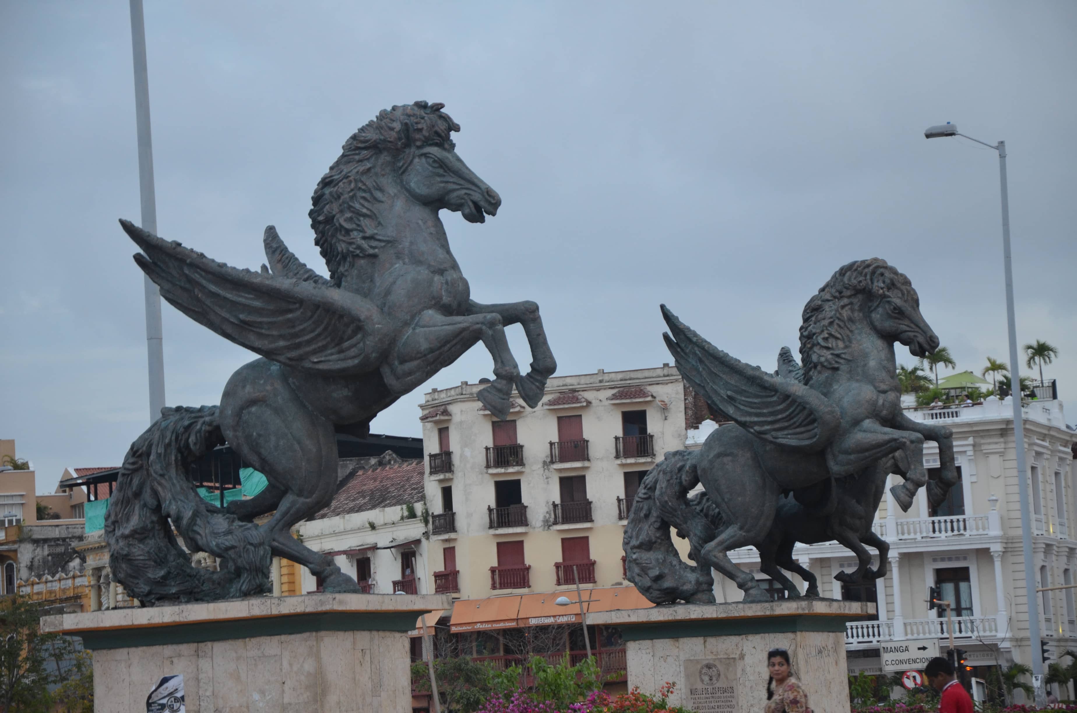 Pegasus statues