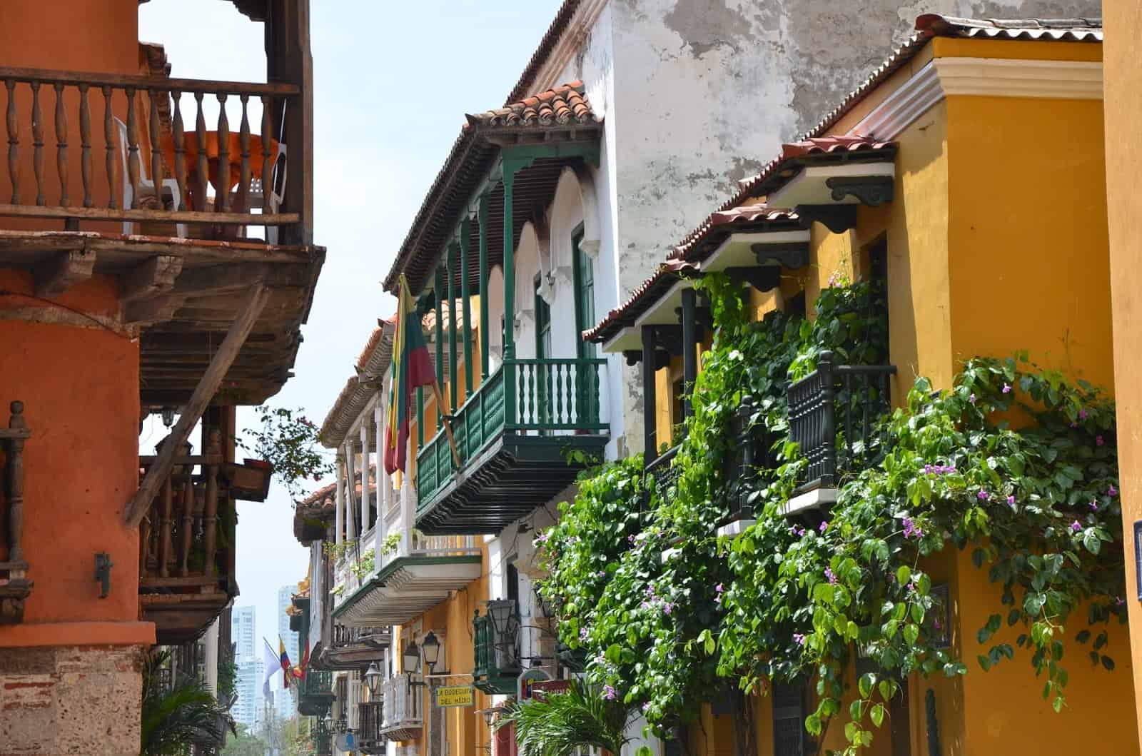 Calle de Santo Domingo in El Centro, Cartagena, Colombia