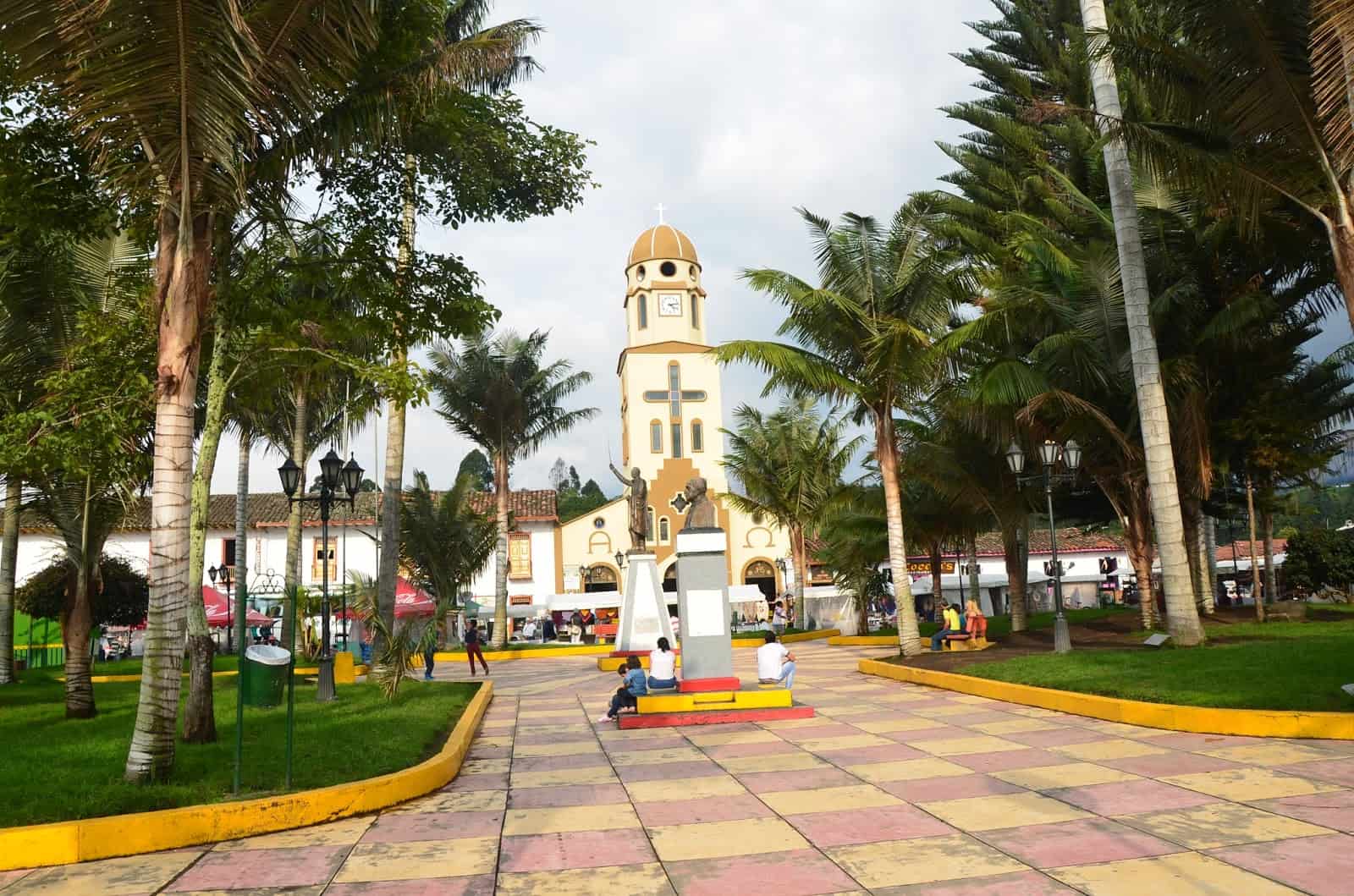 Plaza in Salento, Quindío, Colombia