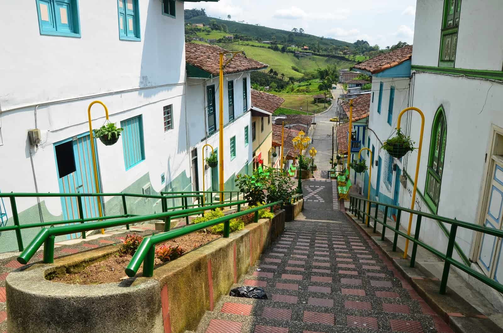 Stairway in Marsella, Risaralda, Colombia