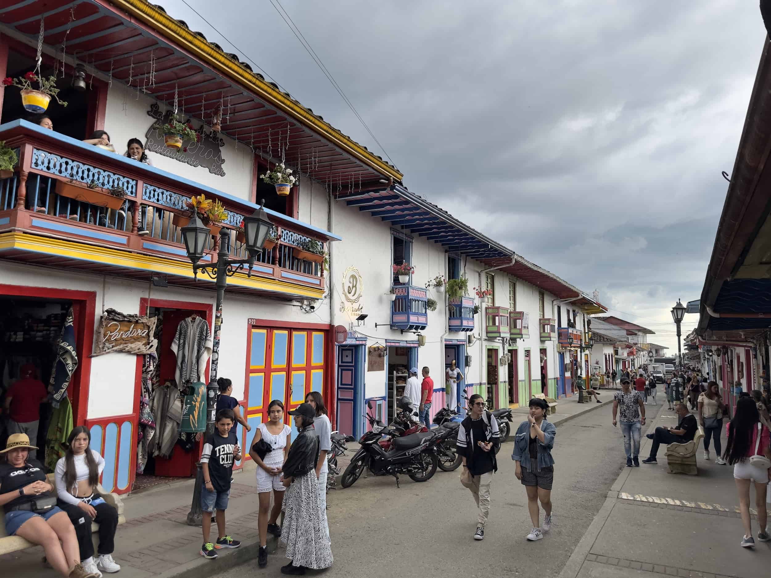 Calle Real in Salento, Quindío, Colombia