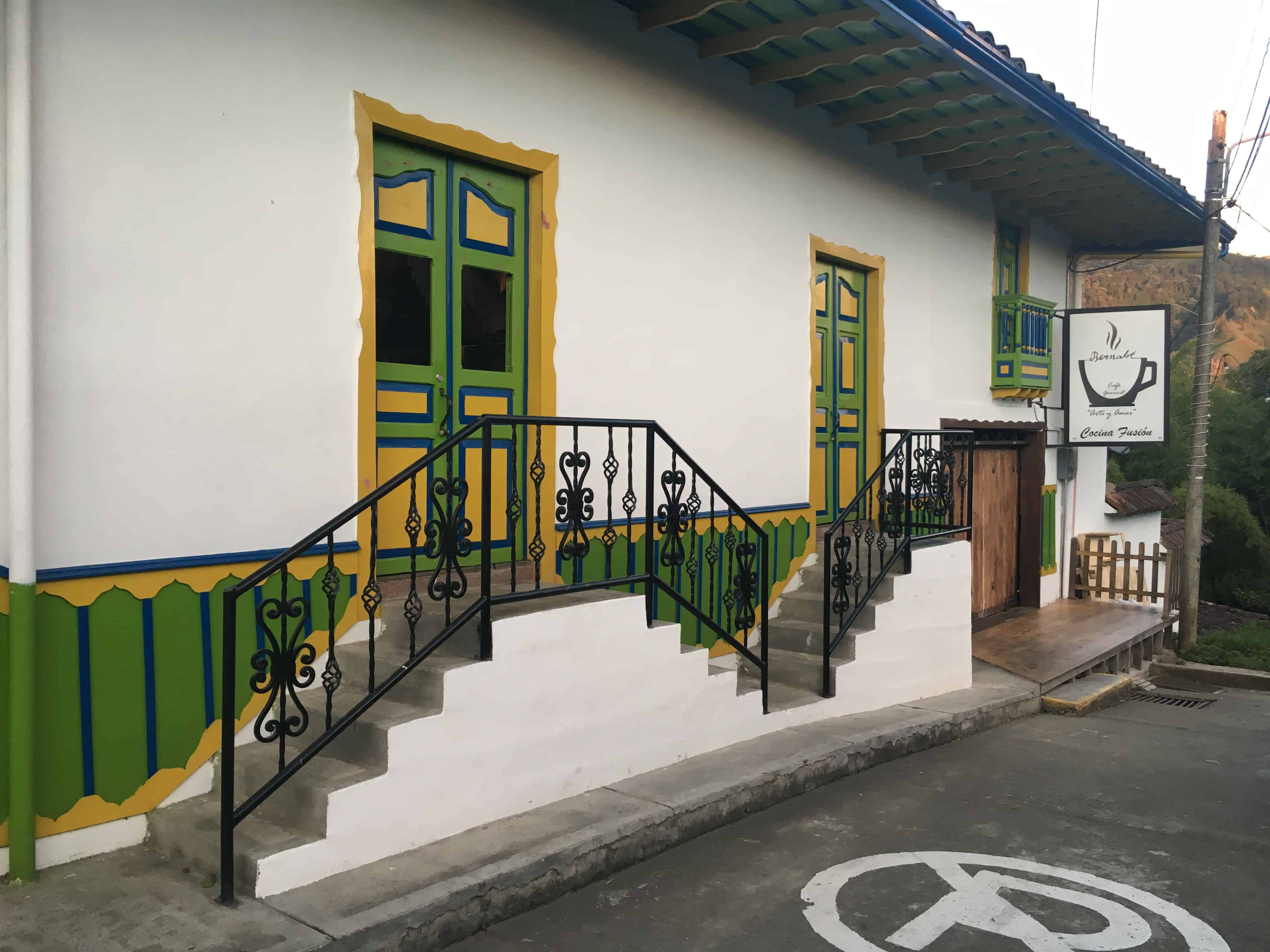 Old location of Café Bernabé in Salento, Quindío, Colombia