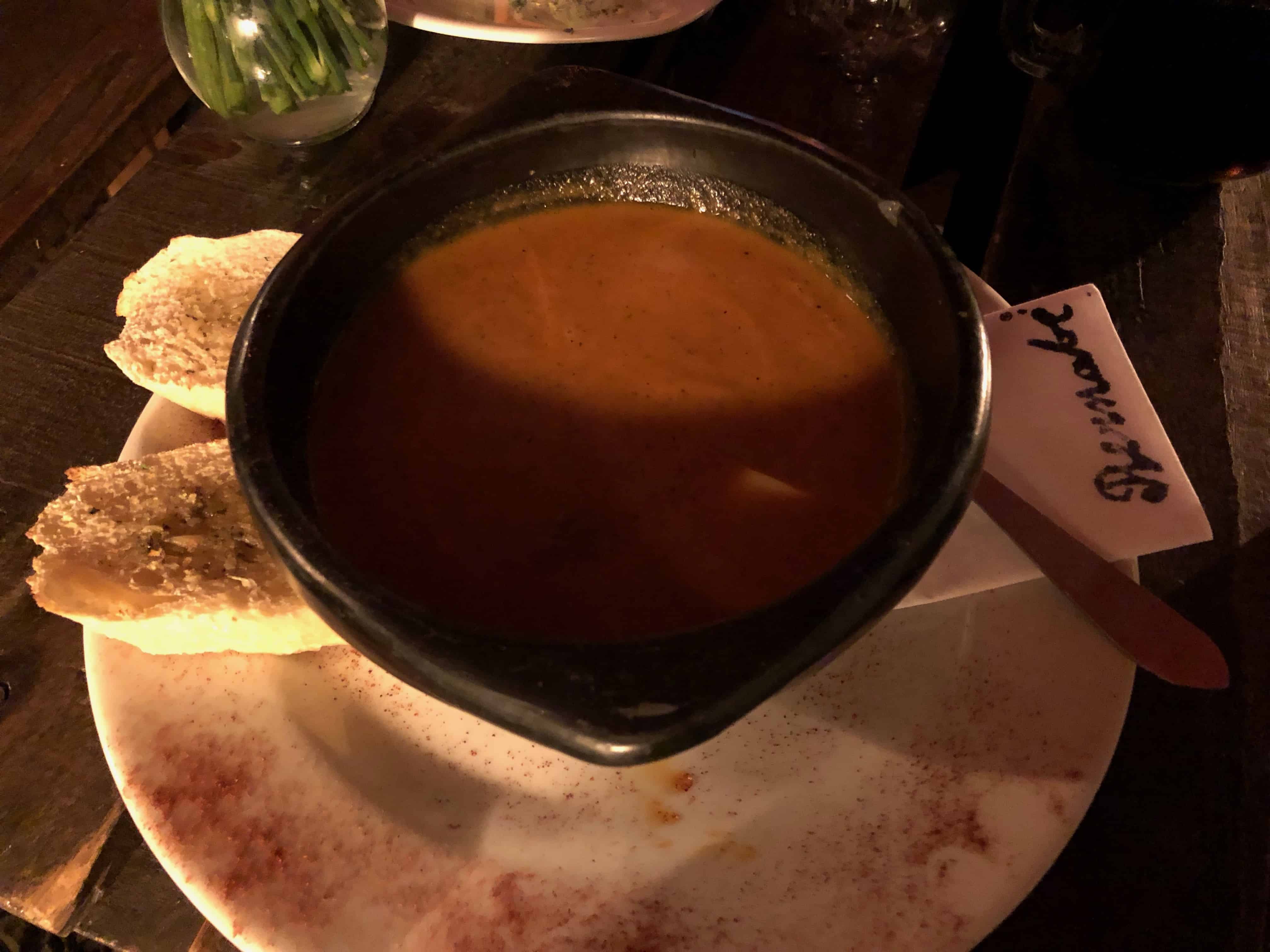 Tomato soup at Café Bernabé