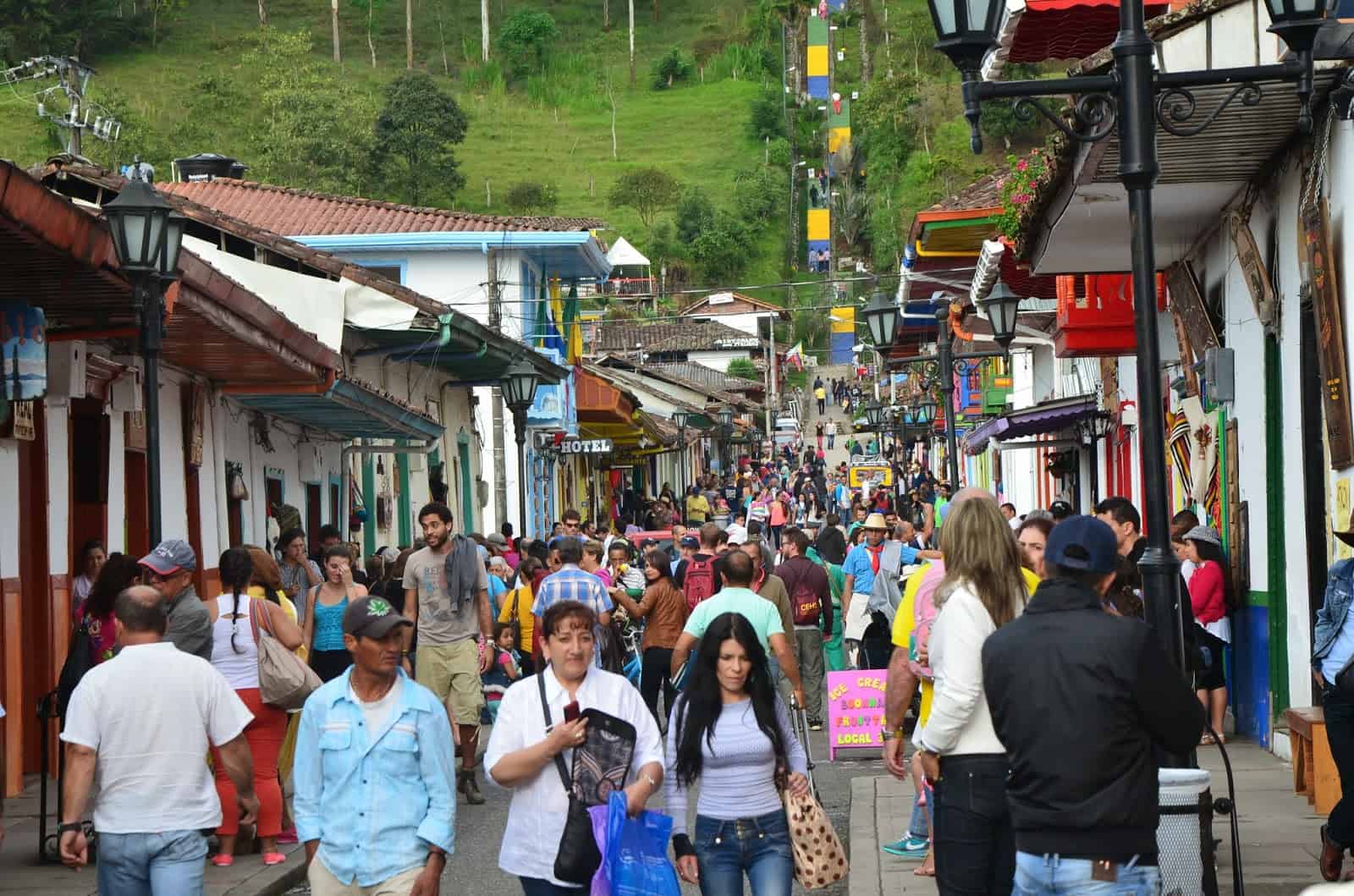 Calle Real in Salento, Quindío, Colombia