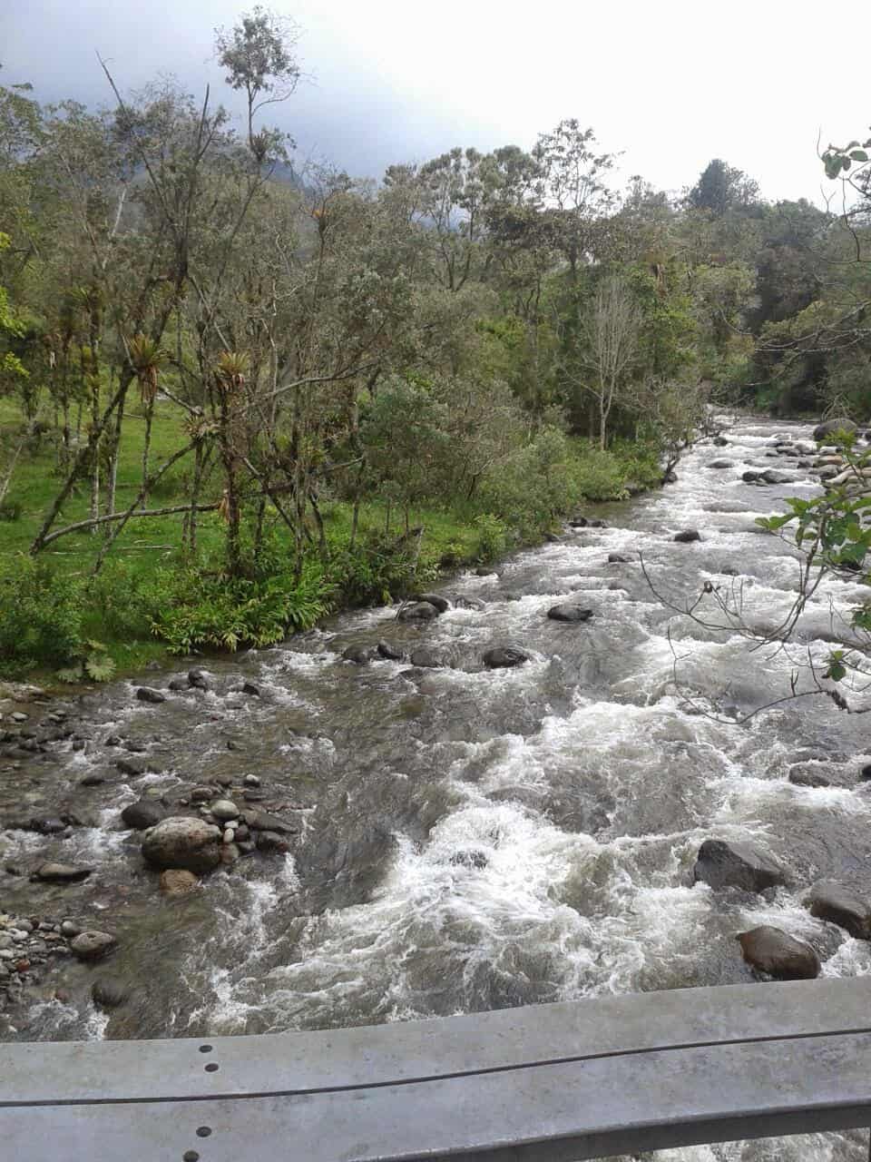 Quindío River on the way to Cocora Valley, Quindío, Colombia