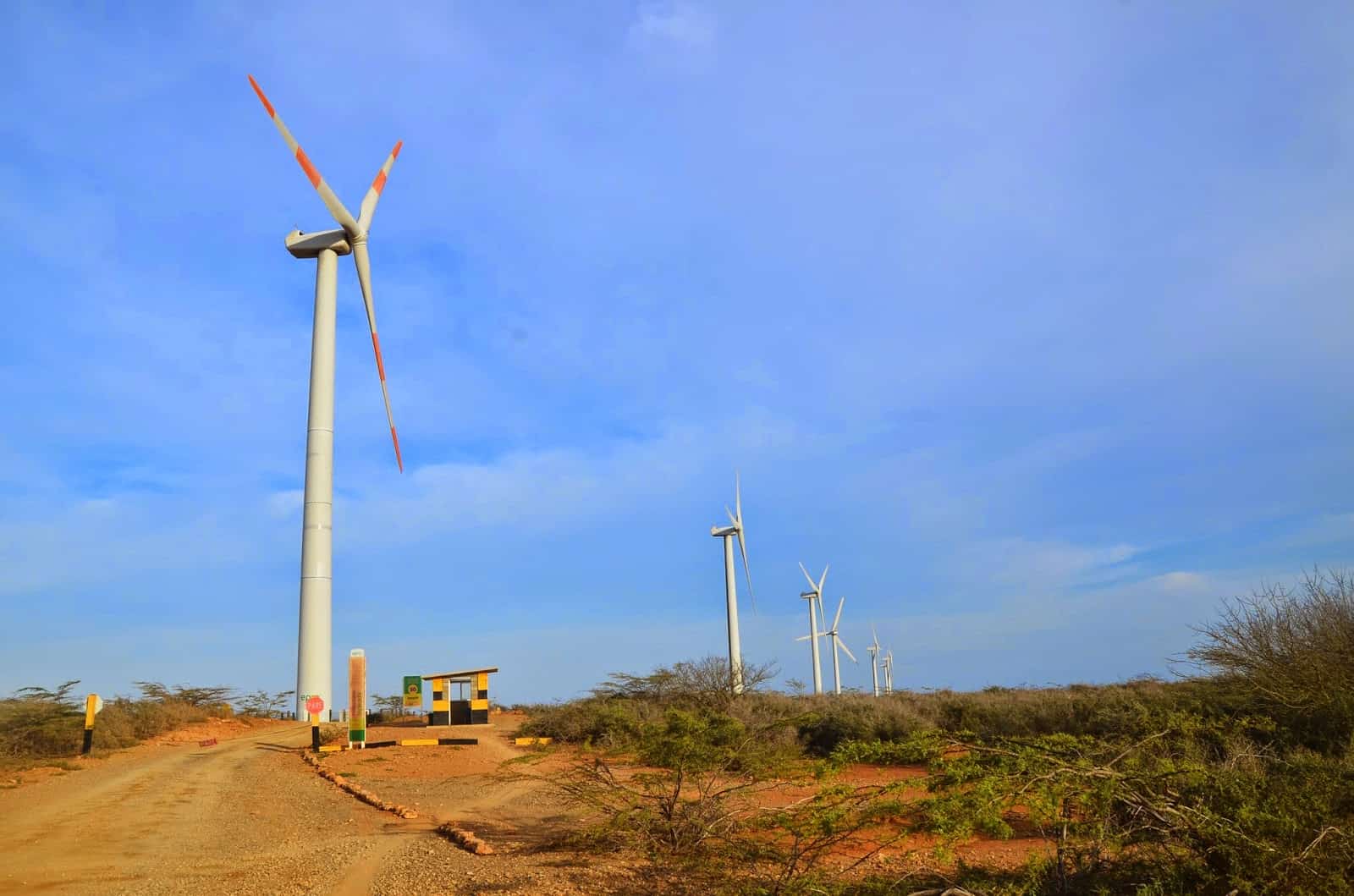 Wind farm near Cabo de la Vela, La Guajira, Colombia