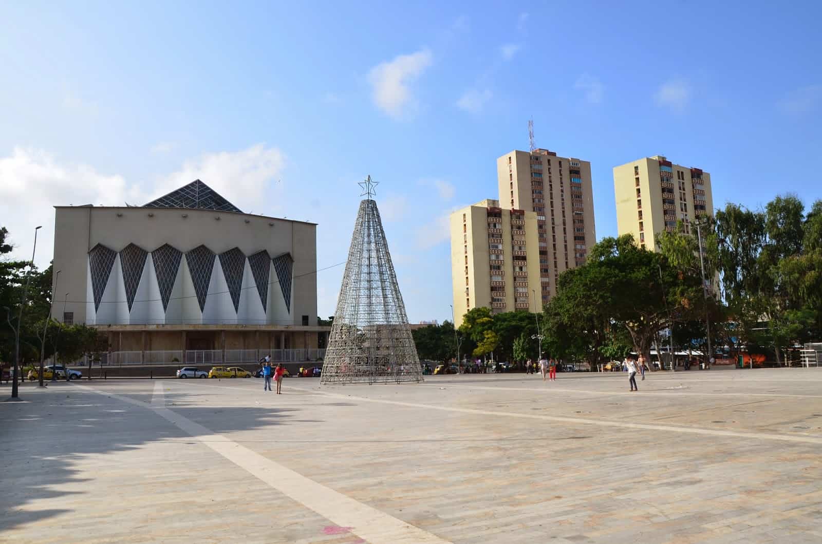 Plaza of Peace and the Metropolitan Cathedral in Barranquilla, Atlántico, Colombia