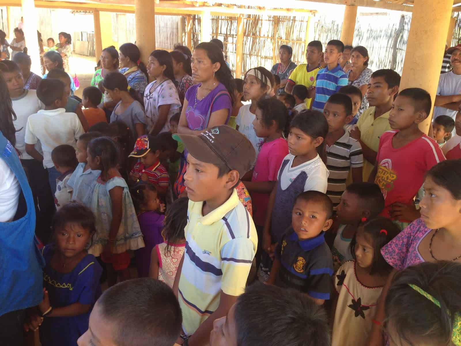 Red Cross / UN Presentation at Hospedaje Alexandra at Punta Gallinas, La Guajira, Colombia