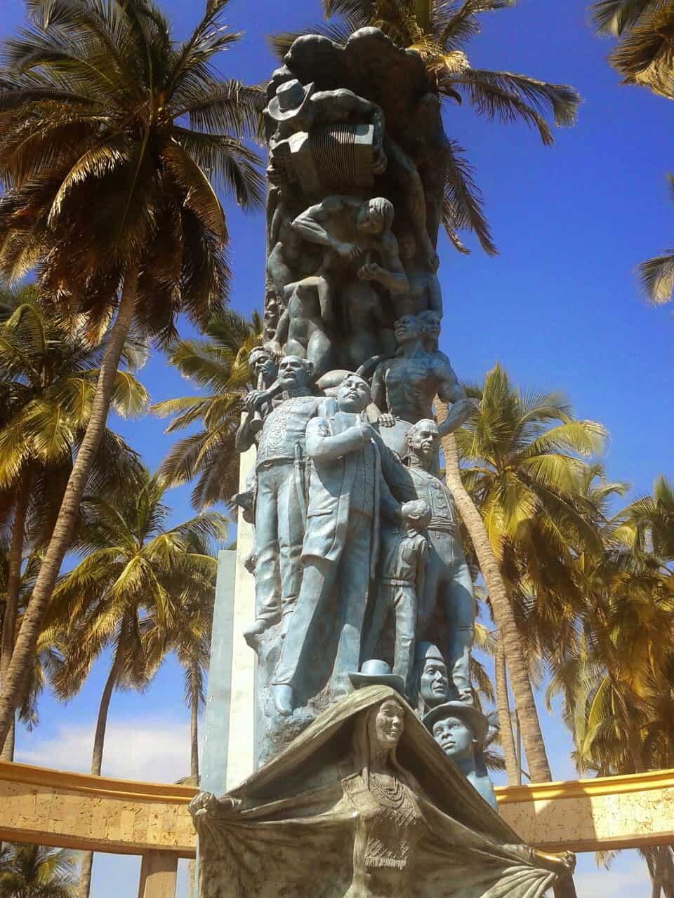 Monument in Riohacha, La Guajira, Colombia