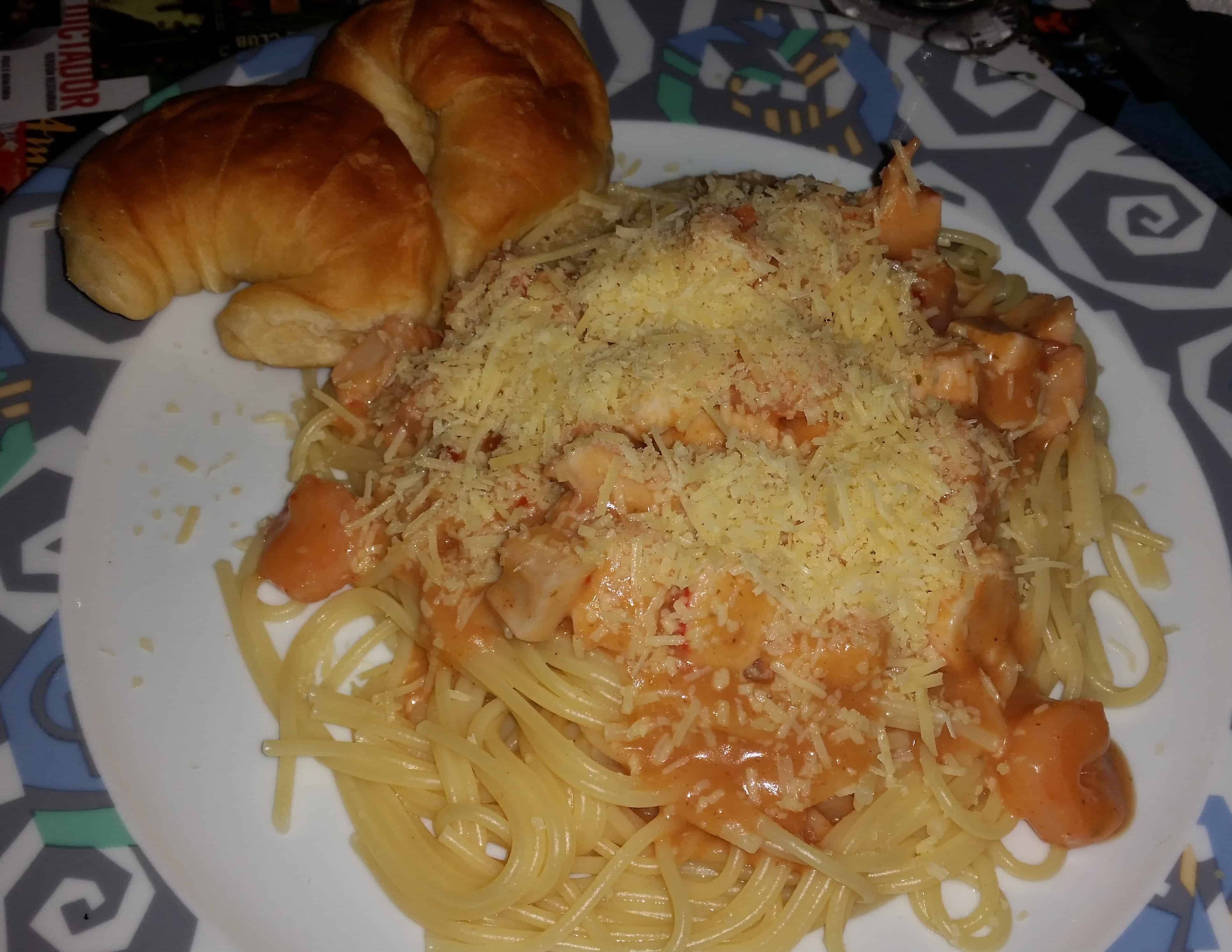 Spaghetti at La Comedia in Santa Fe de Antioquia, Colombia